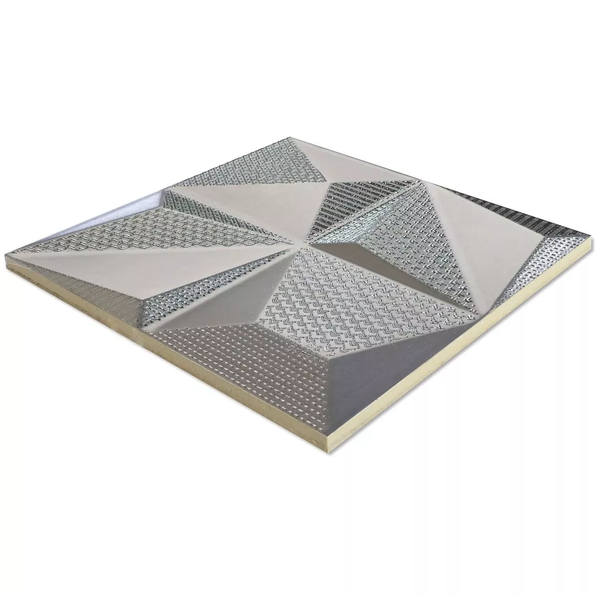 Wall Tiles Skyline 3D Mix Exclusive Structured Silver