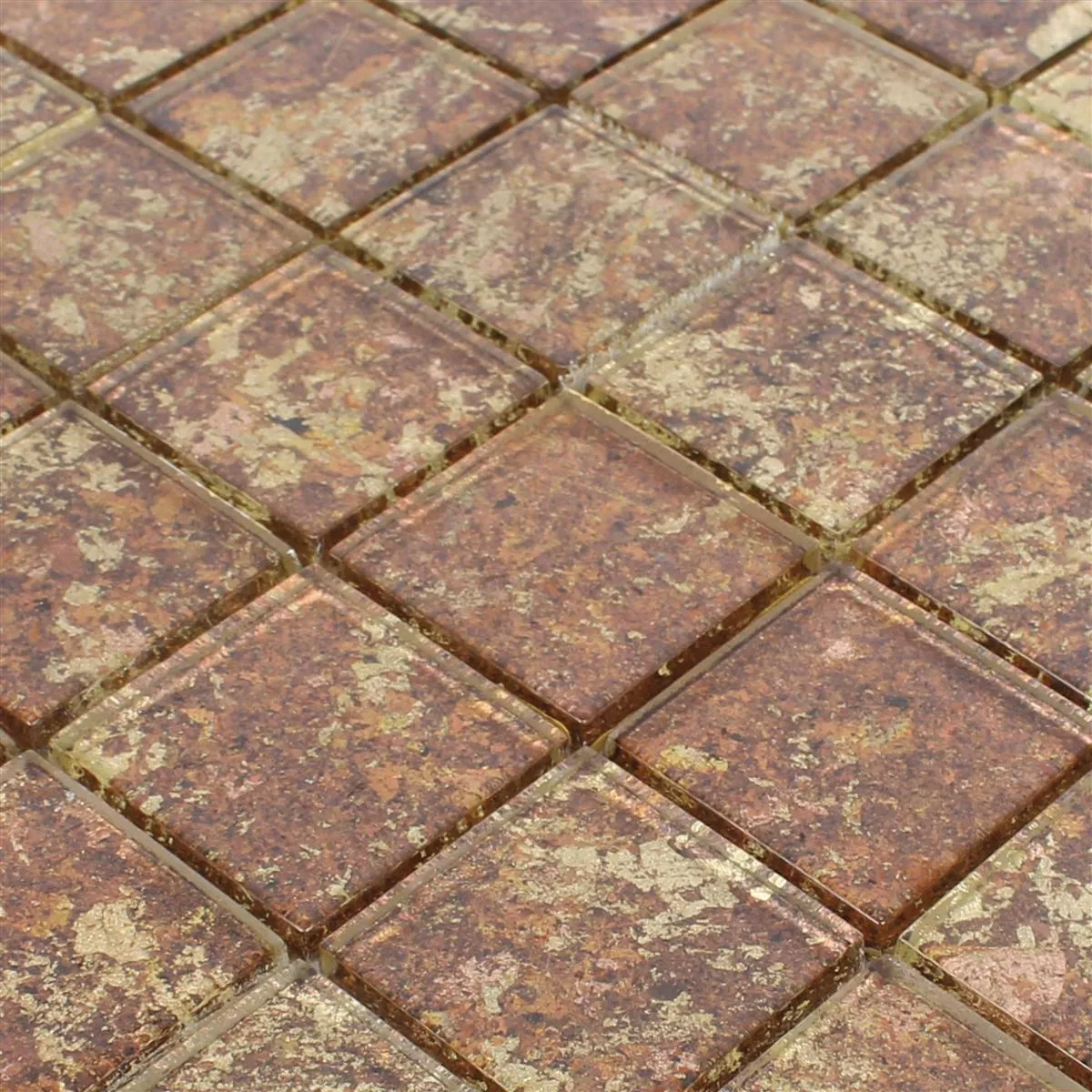 Mosaico Di Vetro Piastrelle Pueblo Rustico Giallo Arancione