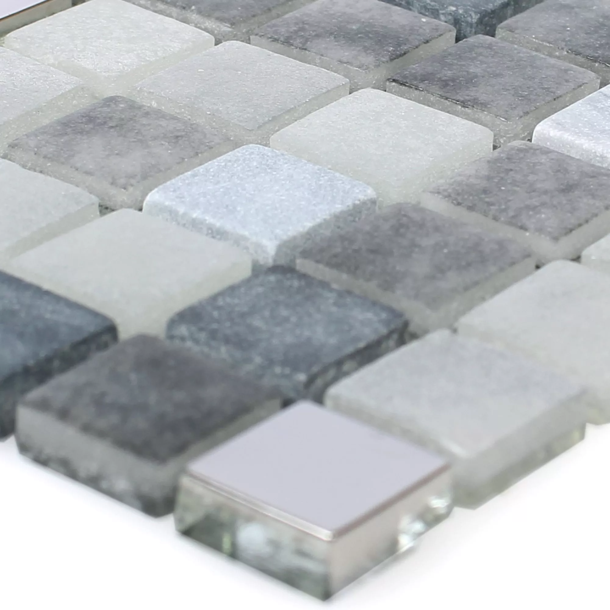 Mosaico Vetro Pietra Naturale Mix Freyland Nero Mosaico Vetro Pietra Naturale Mix Freyland Nero