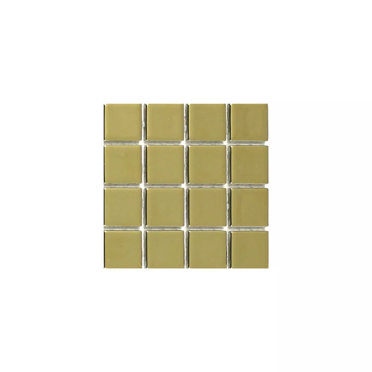 Padrão de Mosaico De Vidro Azulejos Ouro Uni 25x25x4mm