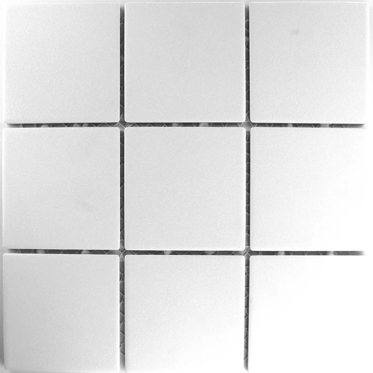 Mosaic Tiles Ceramic White Uni Non-Slip