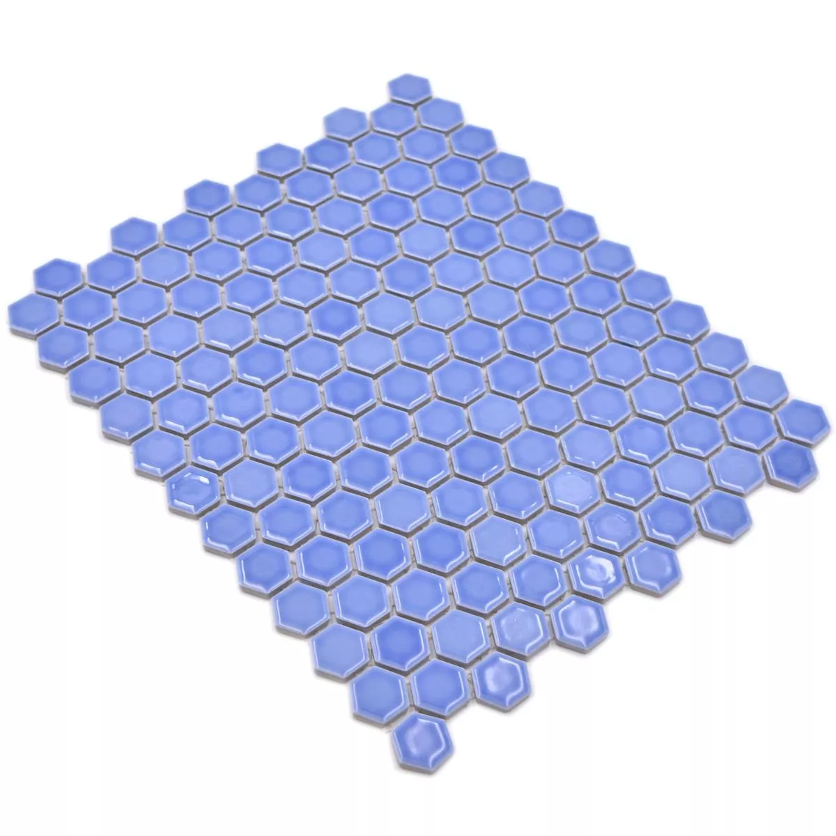 Mozaic Ceramic Salomon Hexagon Albastru Deschis H23