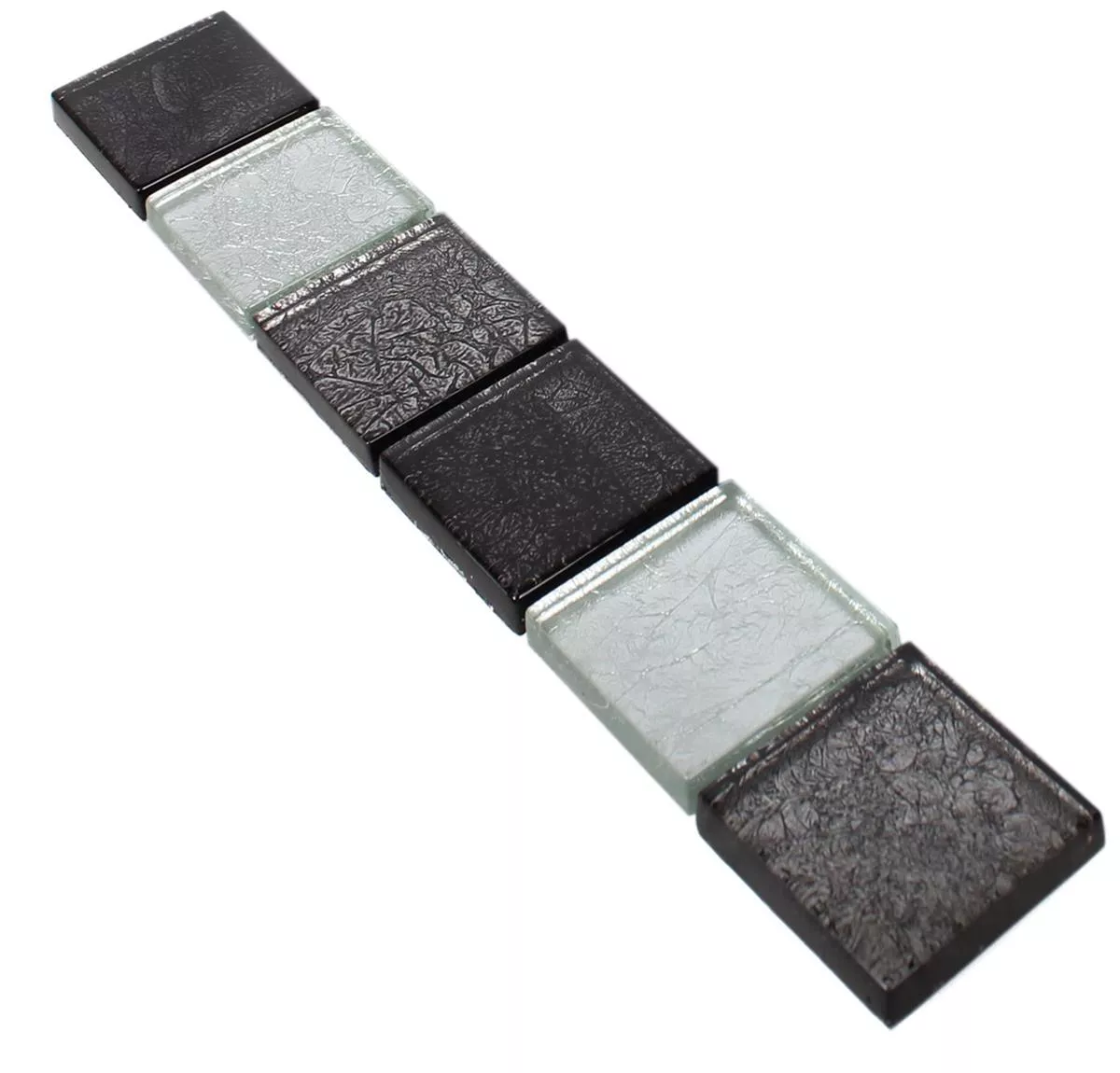 Glass Border Johnstown Black Silver Q48