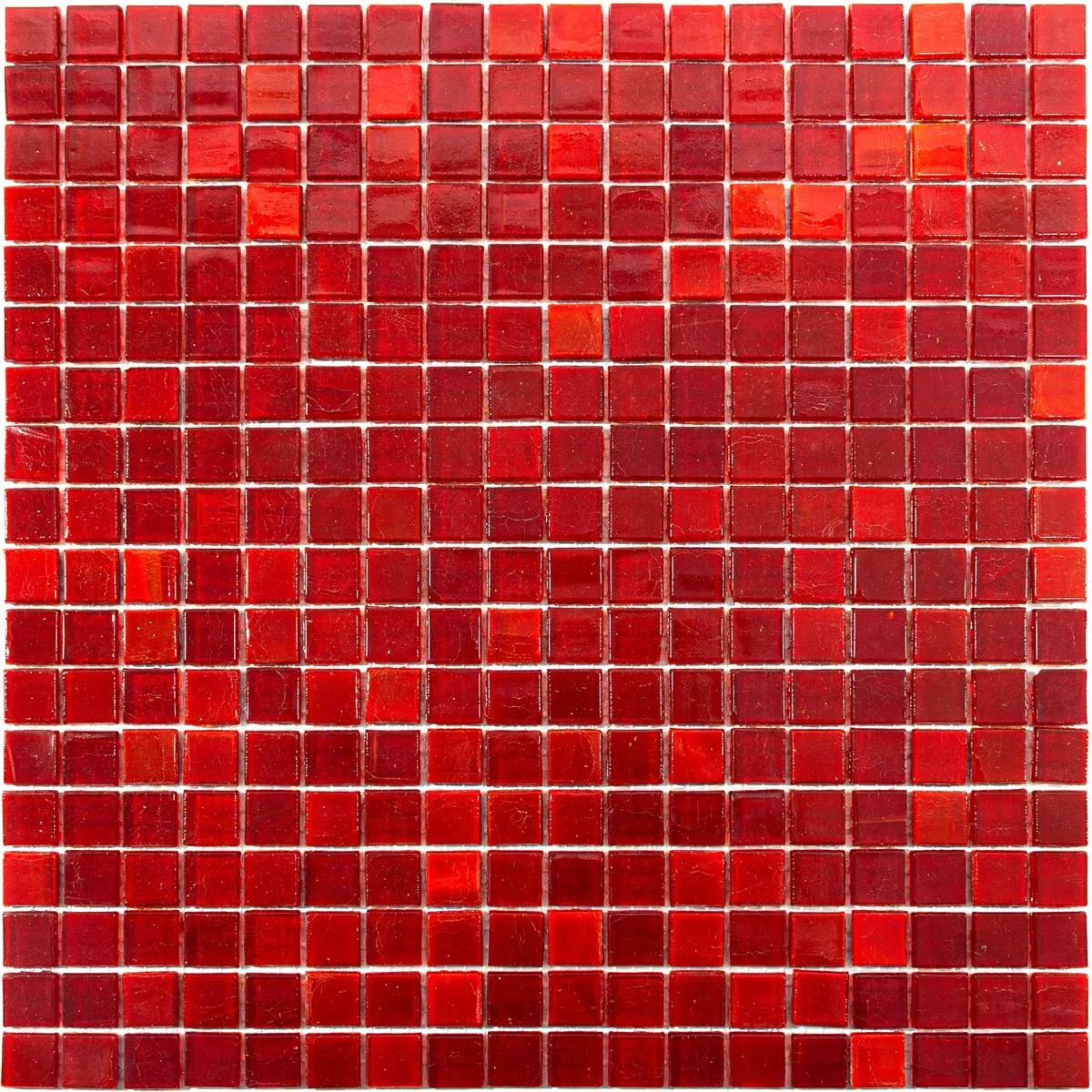 Mozaiki Szklana Płytki Vera Czerwone Mix
