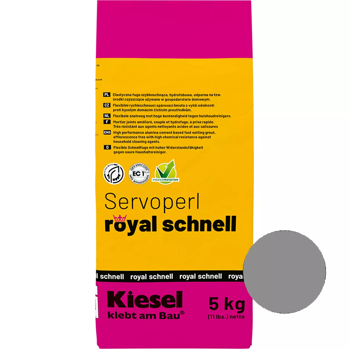 Joint compound Servoperl Royal Schnell medium grey 5 kg Joint compound Servoperl Royal Schnell medium grey 5 kg