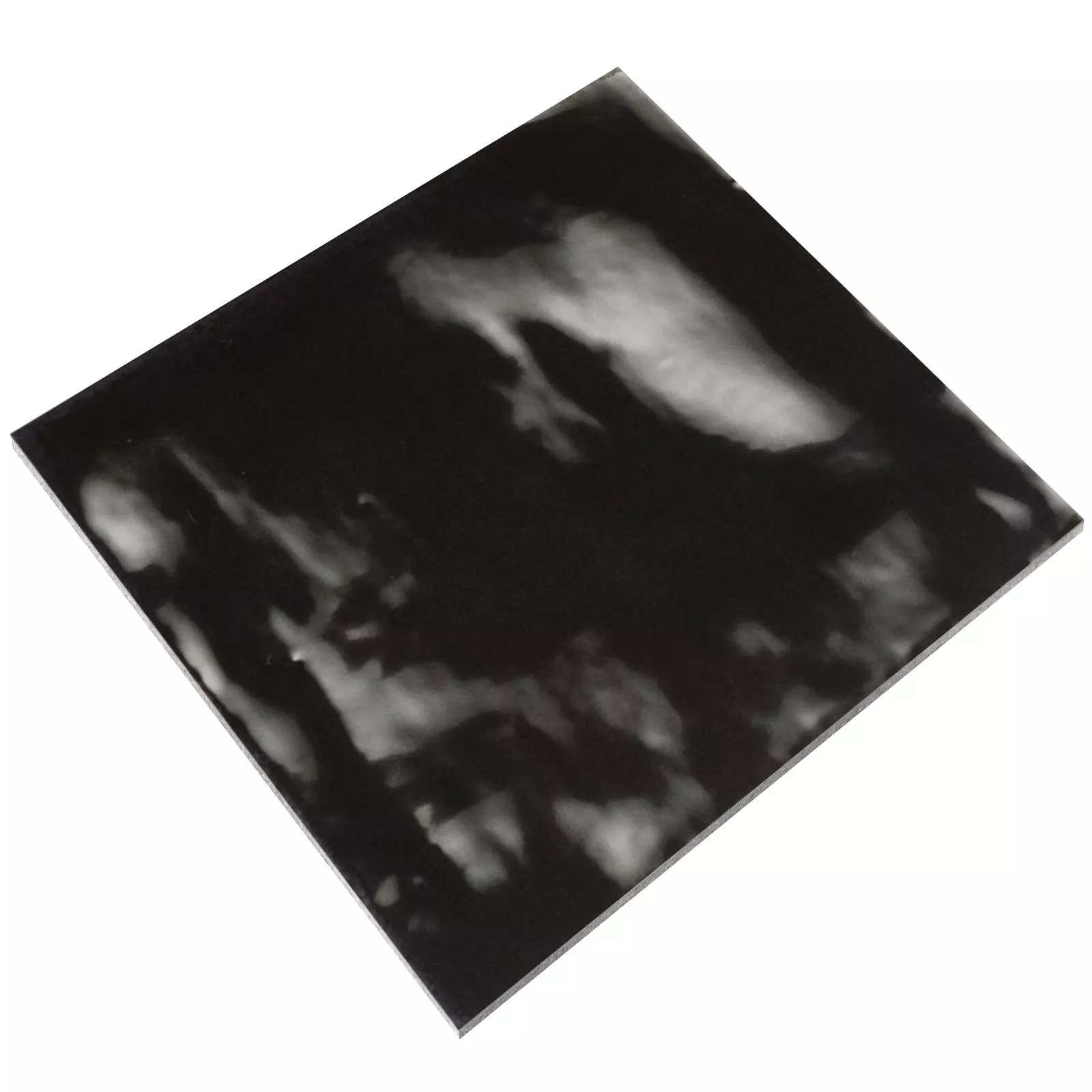 Revestimientos Marbella Corrugado 15x15cm Negro