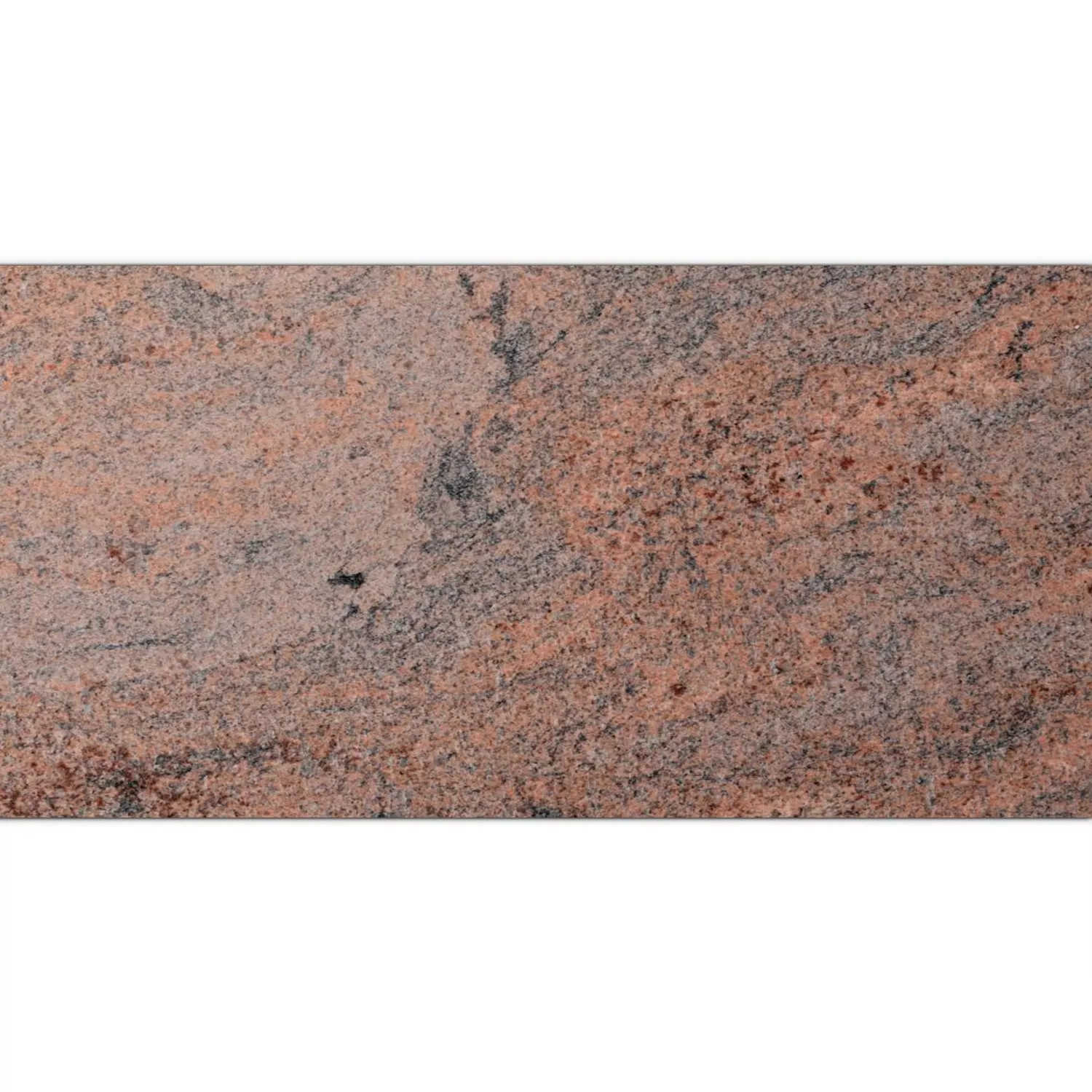 Naturstein Fliser Granitt Multicolor Red Børstet 30,5x61cm