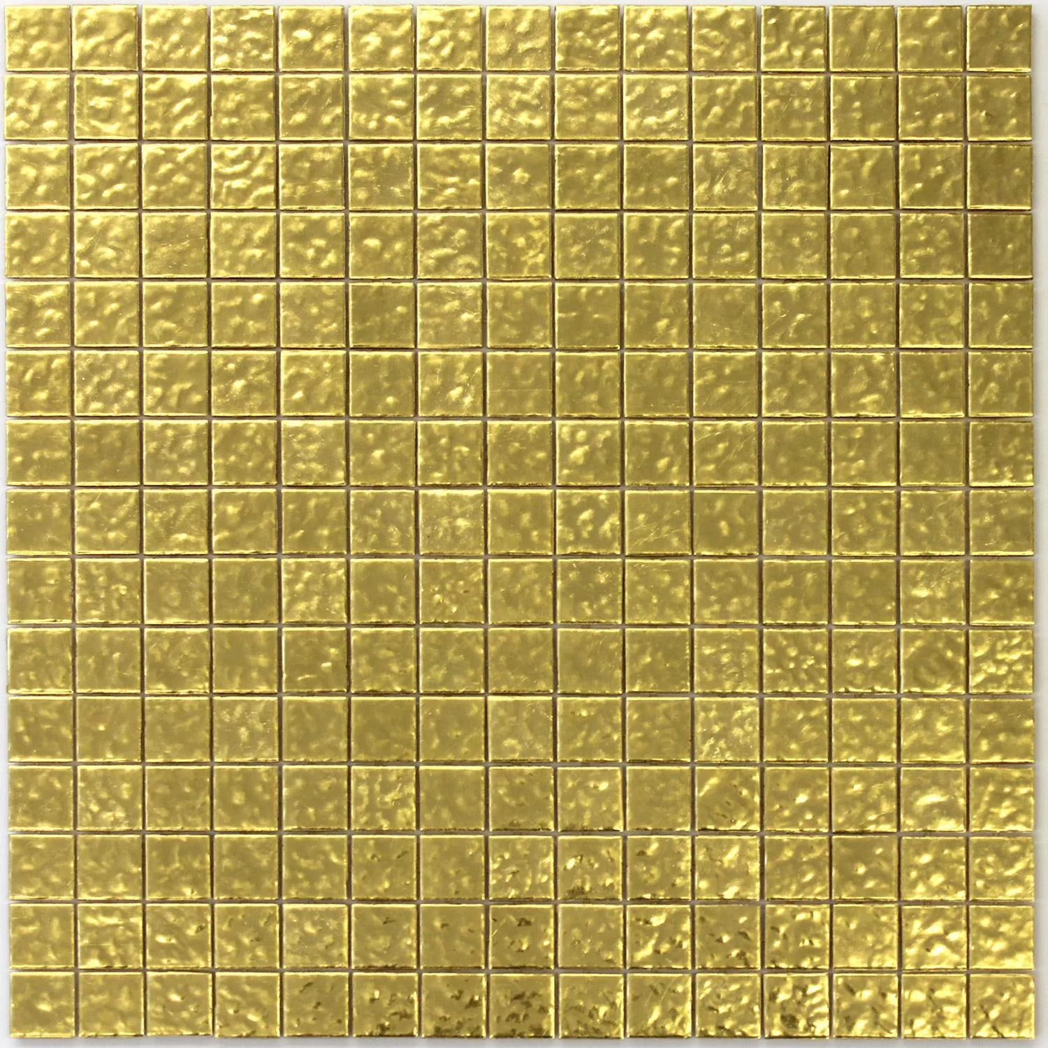 Mozaïektegel Trend-Vi Glas Blatt Guld 24 Karaats 2x2cm