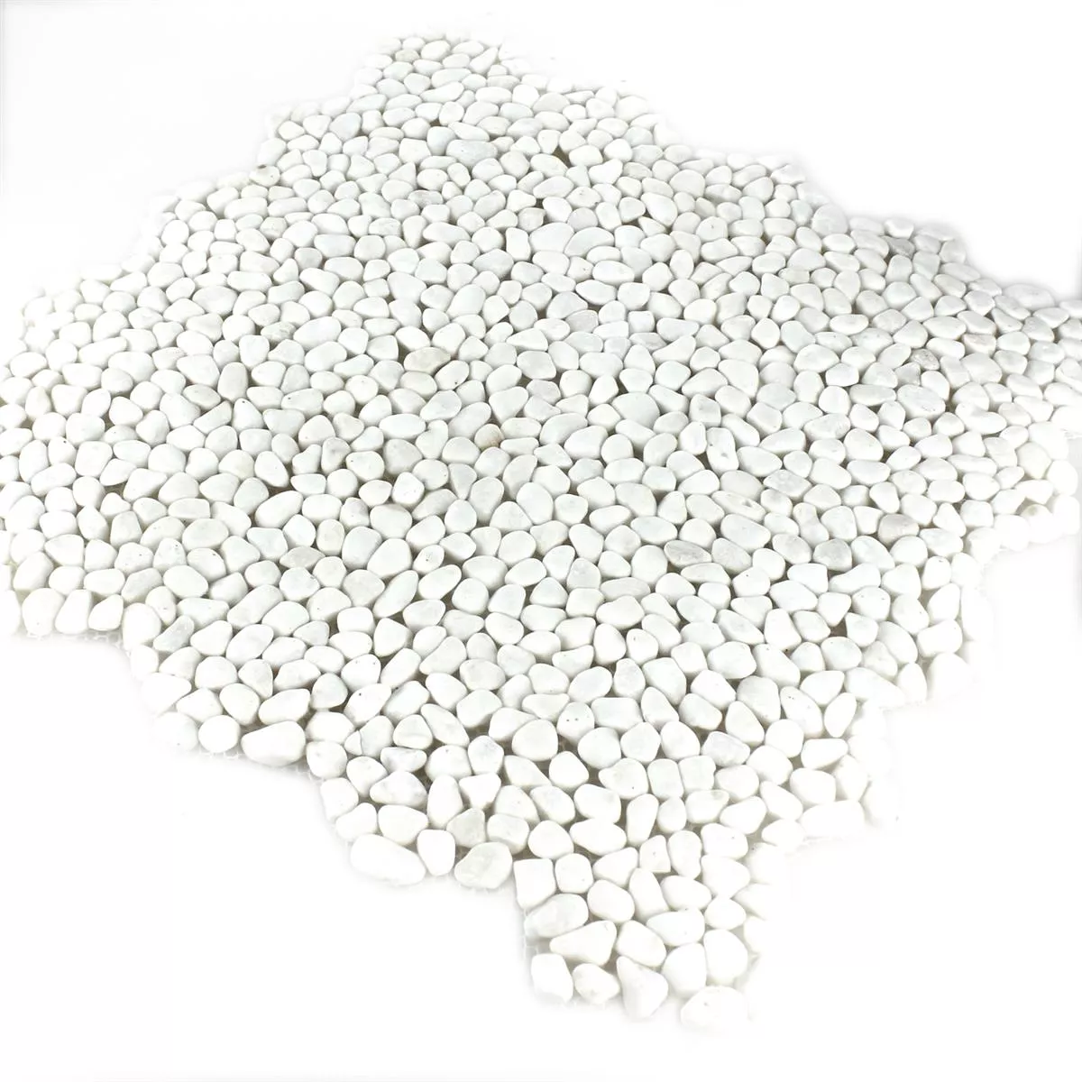 Mодел от Mозаечни Плочки Pечни Kамъчета Micro Бяло