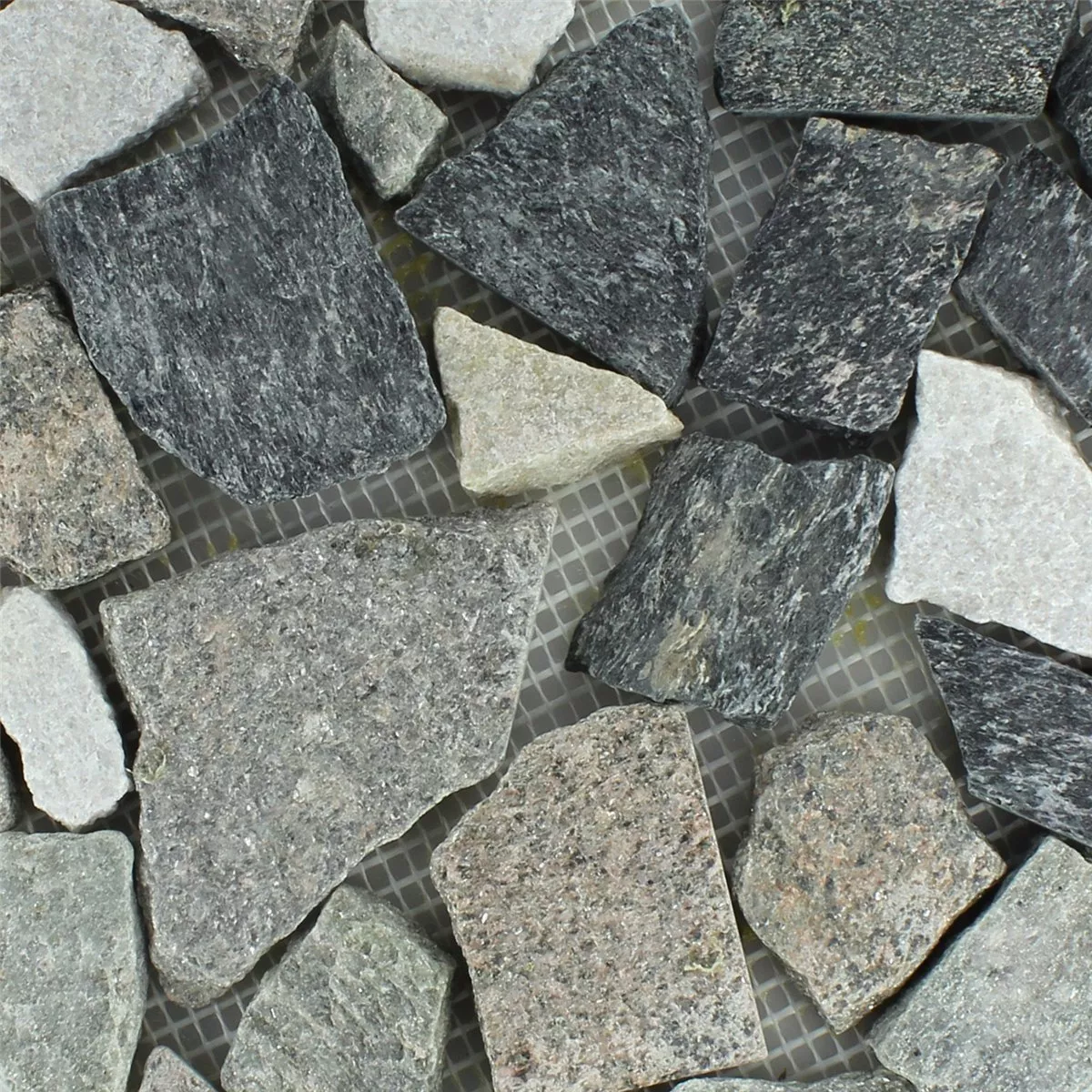 Mozaik Pločice Lomljeni Mramor Bazalt