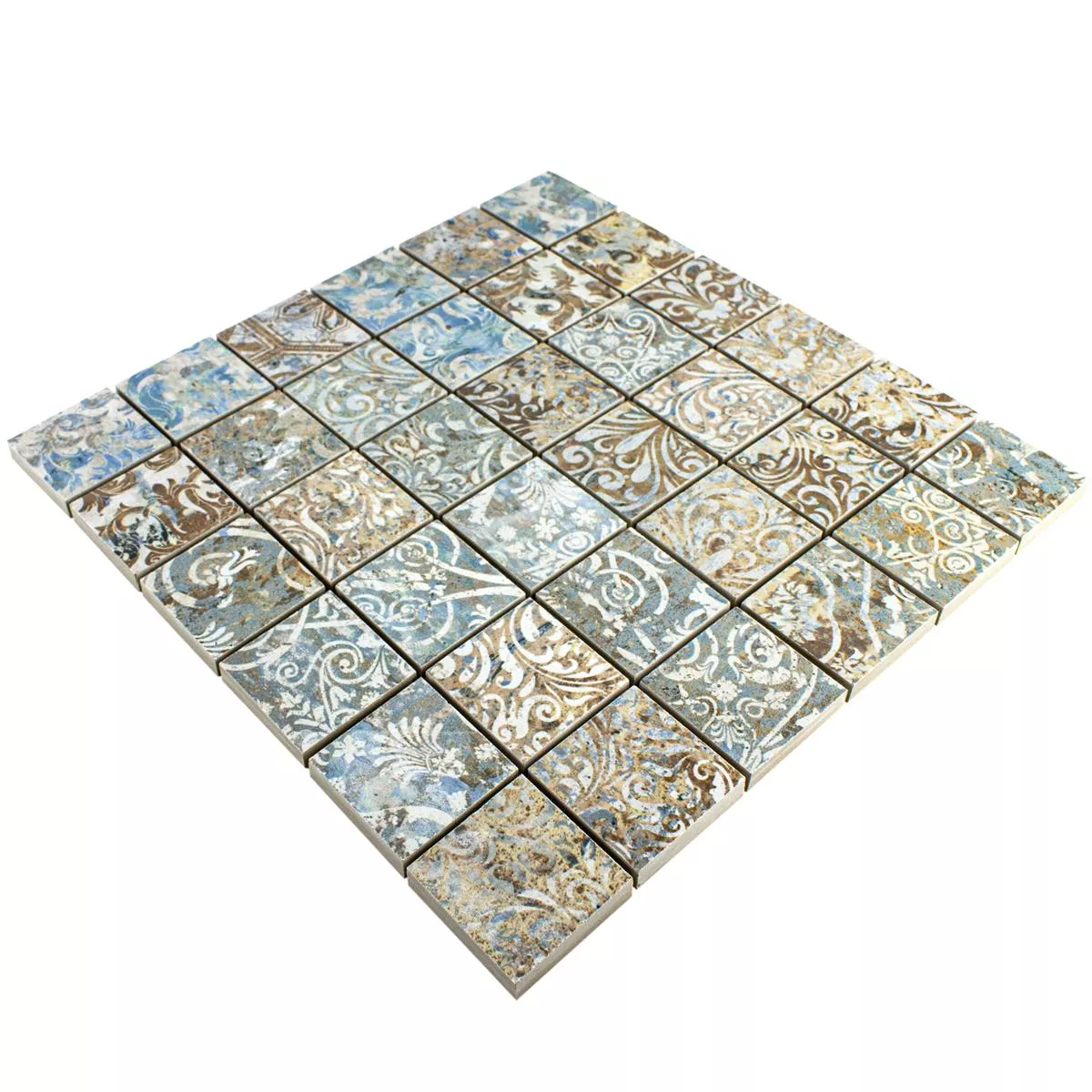 Ceramica Mosaico Piastrelle Patchwork Colorato 47x47mm