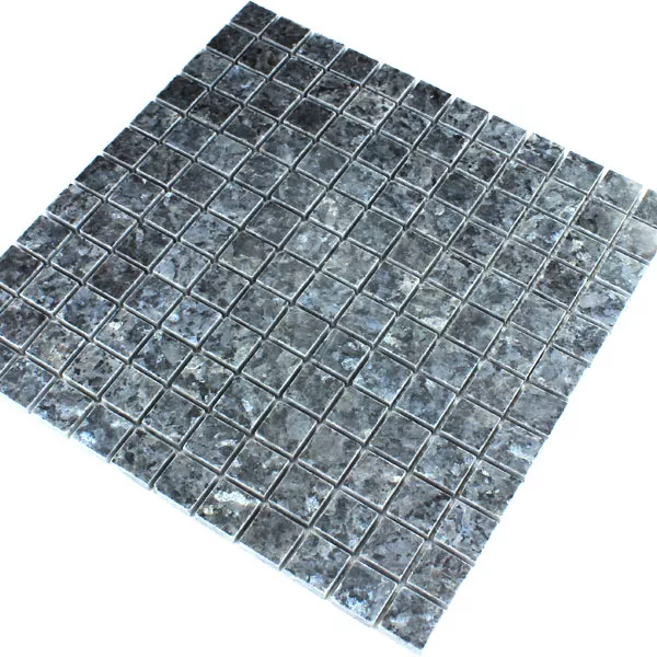 Mosaiikki Laatat Graniitti 23x23x8mm Blue Pearl