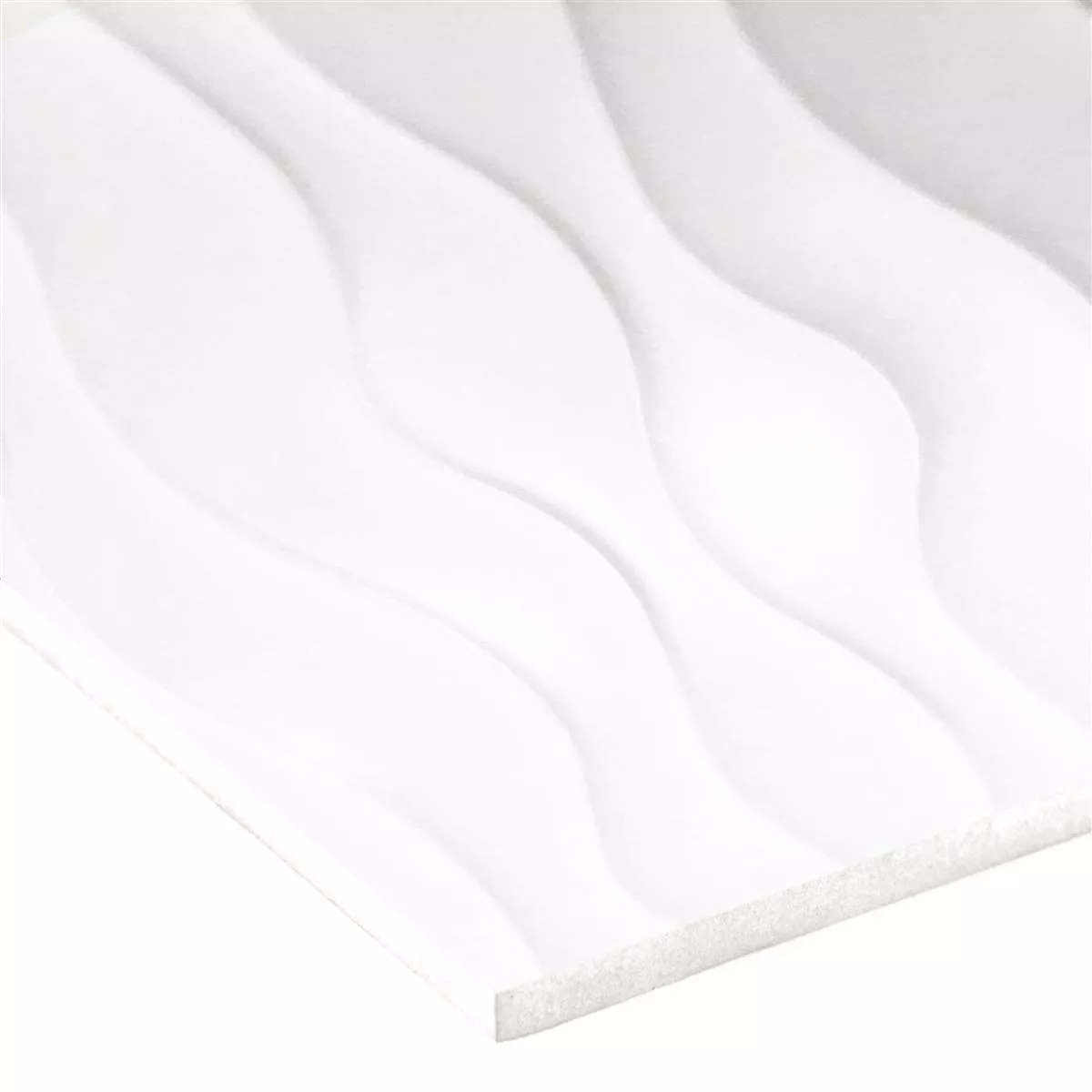 Wall Tiles Karolina Decor Wave Blanc Mat