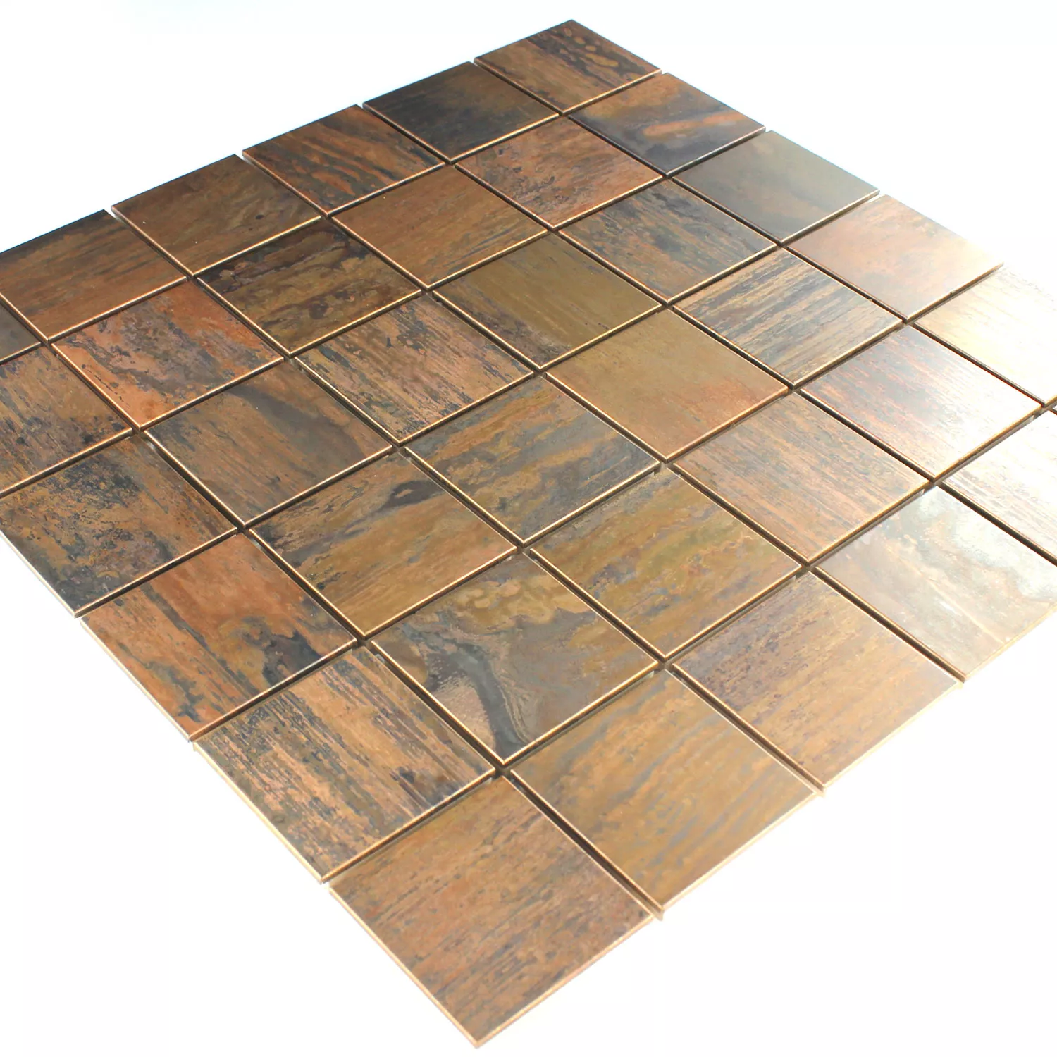 Mosaik Koppar Quadrat 48x48x8mm