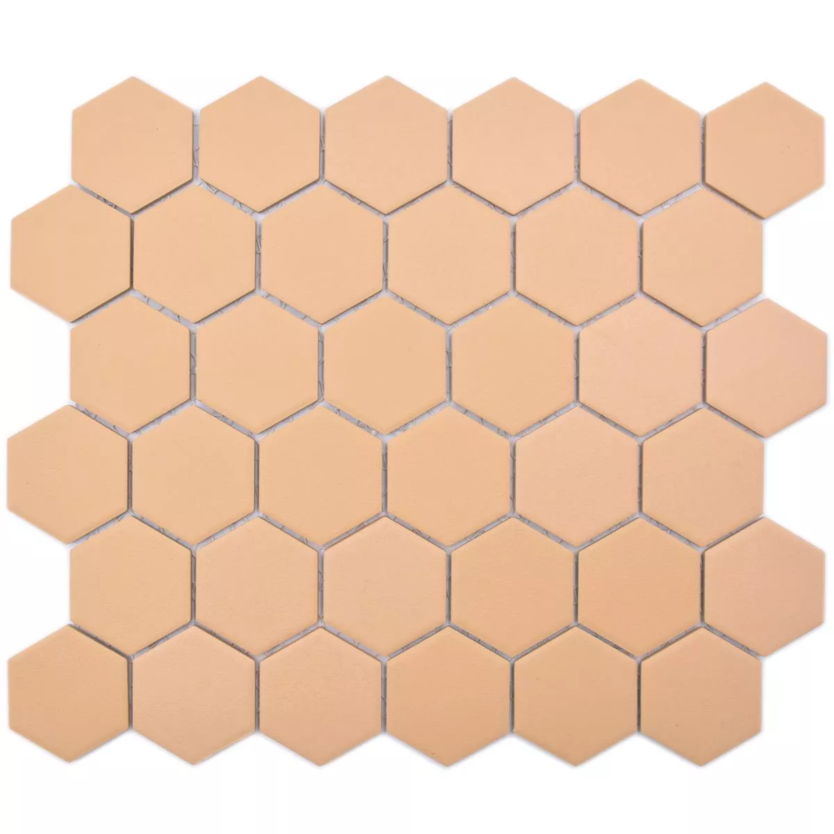 Mozaic Ceramic Bismarck R10B Hexagon Ocru Portocale H51