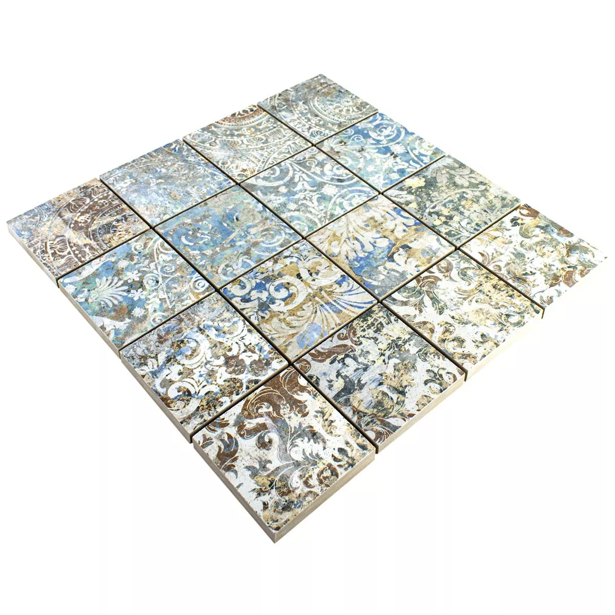 Keramisk Mosaikk Fliser Patchwork Farget 71x71mm