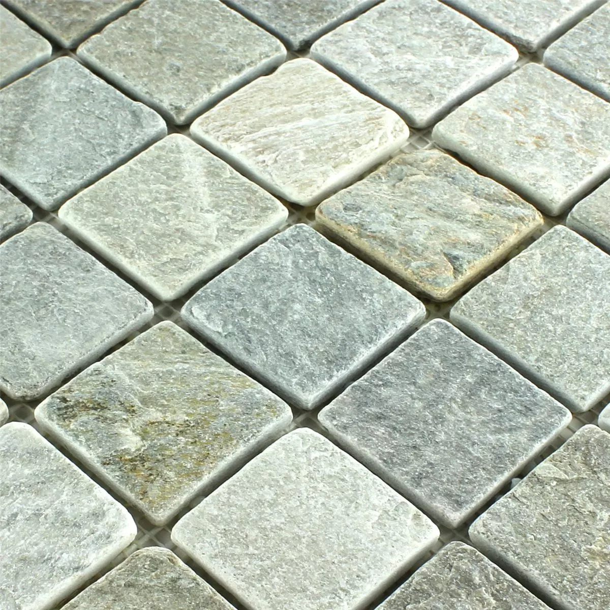 Mønster fra Mosaikkfliser Kvartsitt Beige Grå 