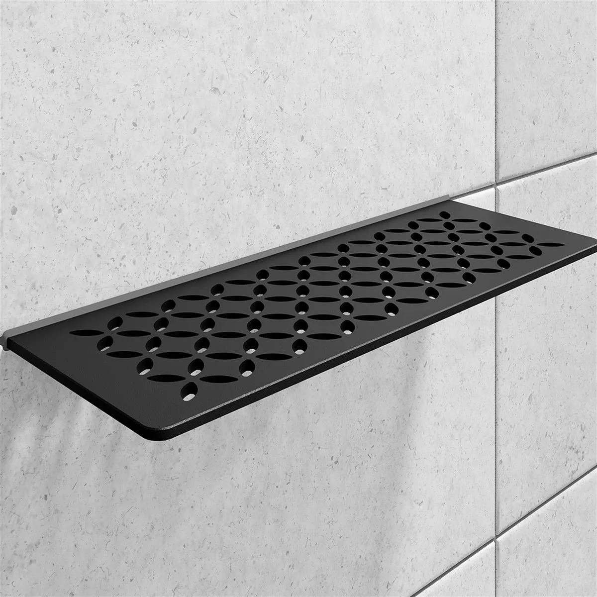 Shower shelf wall shelf Schlüter rectangle 30x11,5cm Floral Graphite