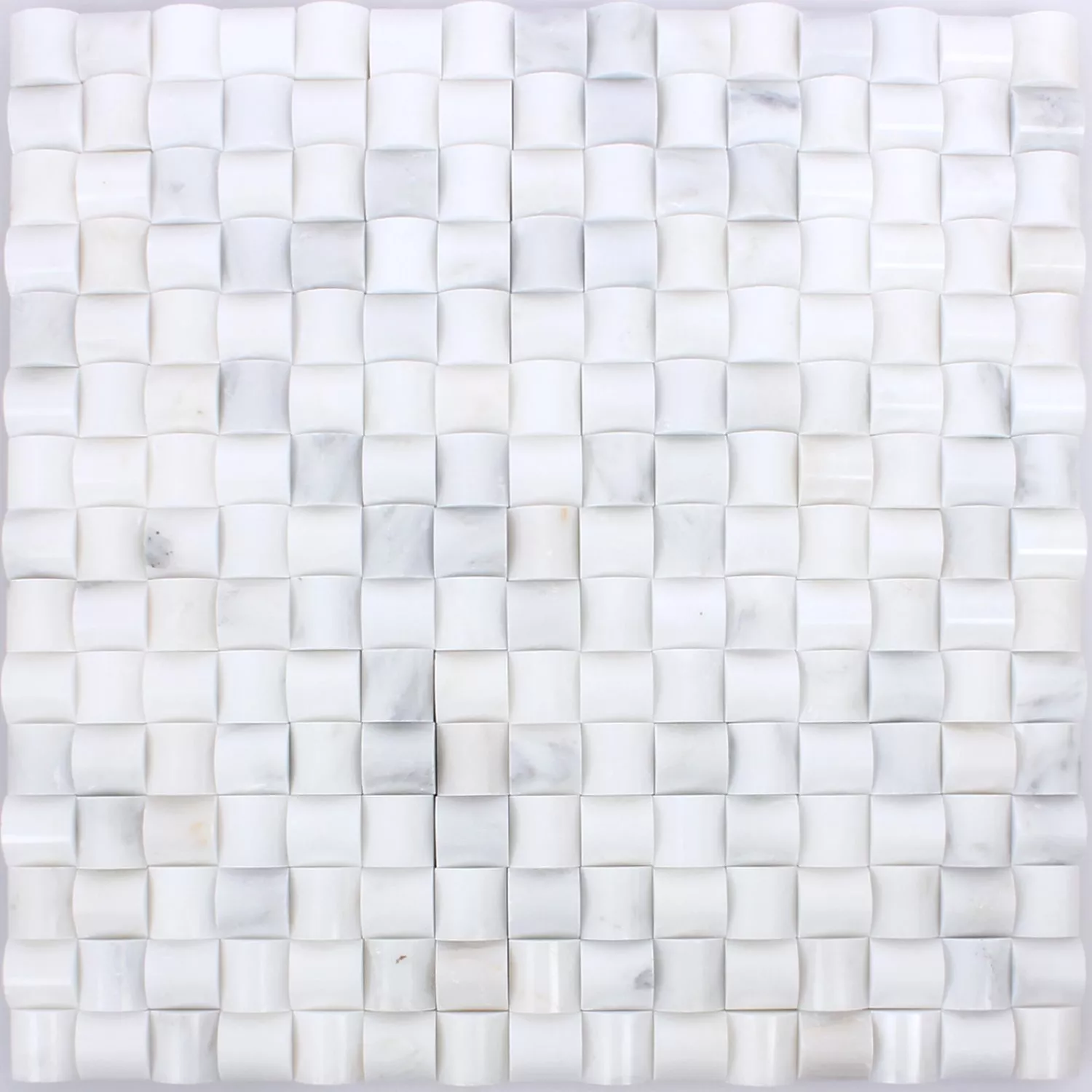 Mozaika Kamień Naturalny Everest 3D Biały