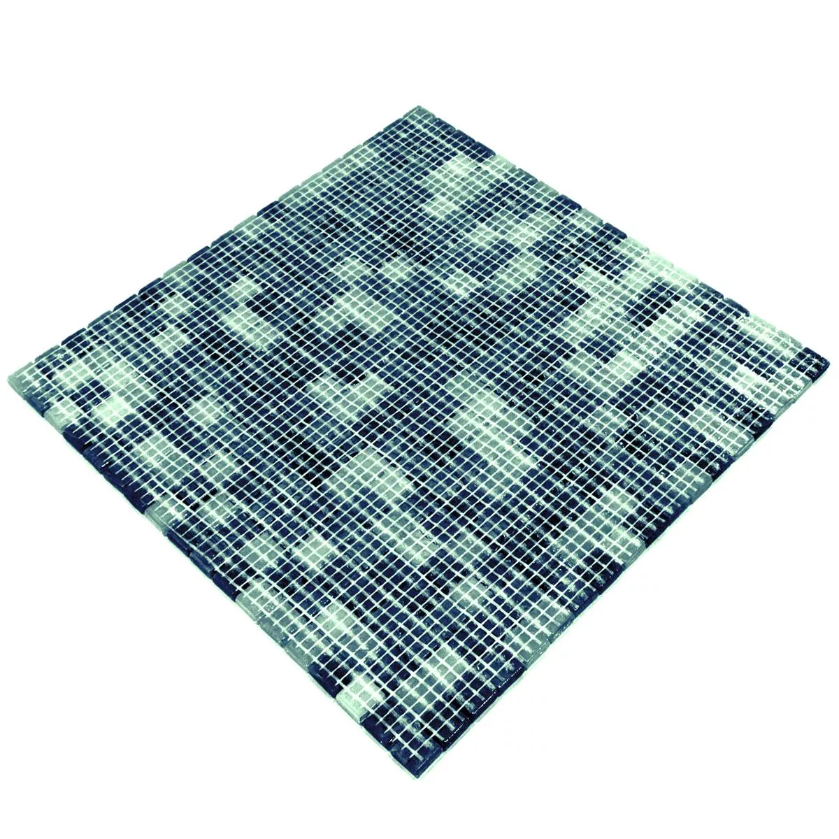 Vzorek Skleněná Mozaika Dlaždice Catalina Modrá Zelená Mix