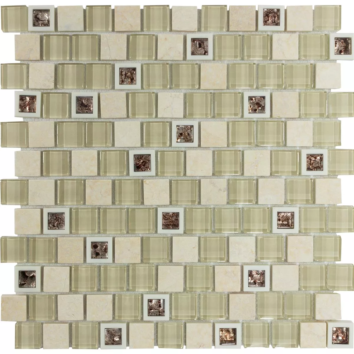 Vetro Plastica Mosaico In Pietra Naturale Lunaquell Beige