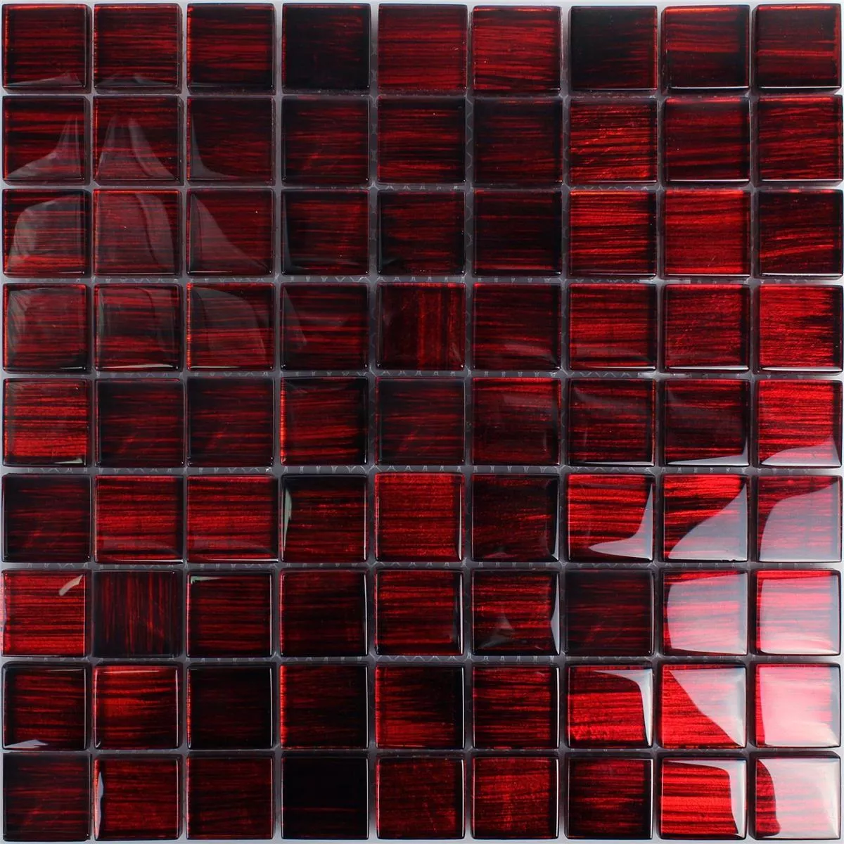 Glass Mosaic Tiles Tradition Red