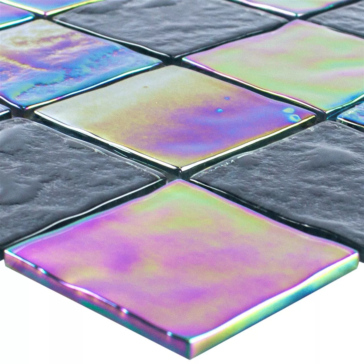 Glass Mosaic Tiles Nacre Effect Darwin Black Glass Mosaic Tiles Nacre Effect Darwin Black