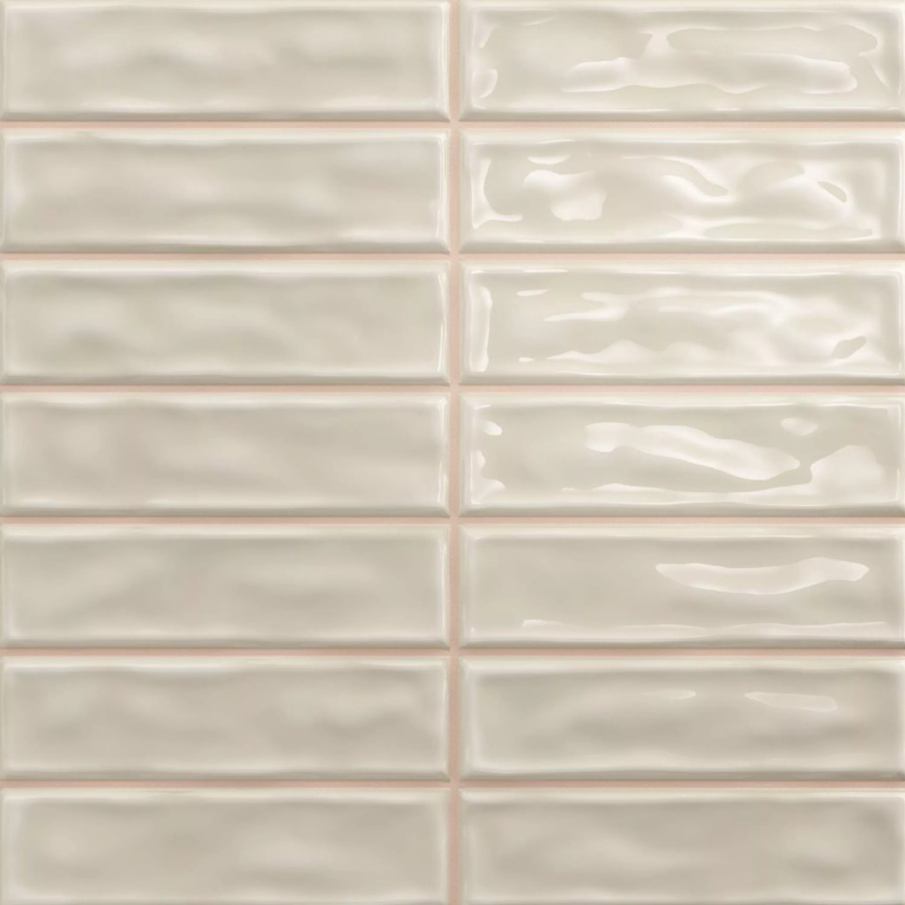 Wall Tiles Verbania Sticks Glossy Waved Beige 20x20cm