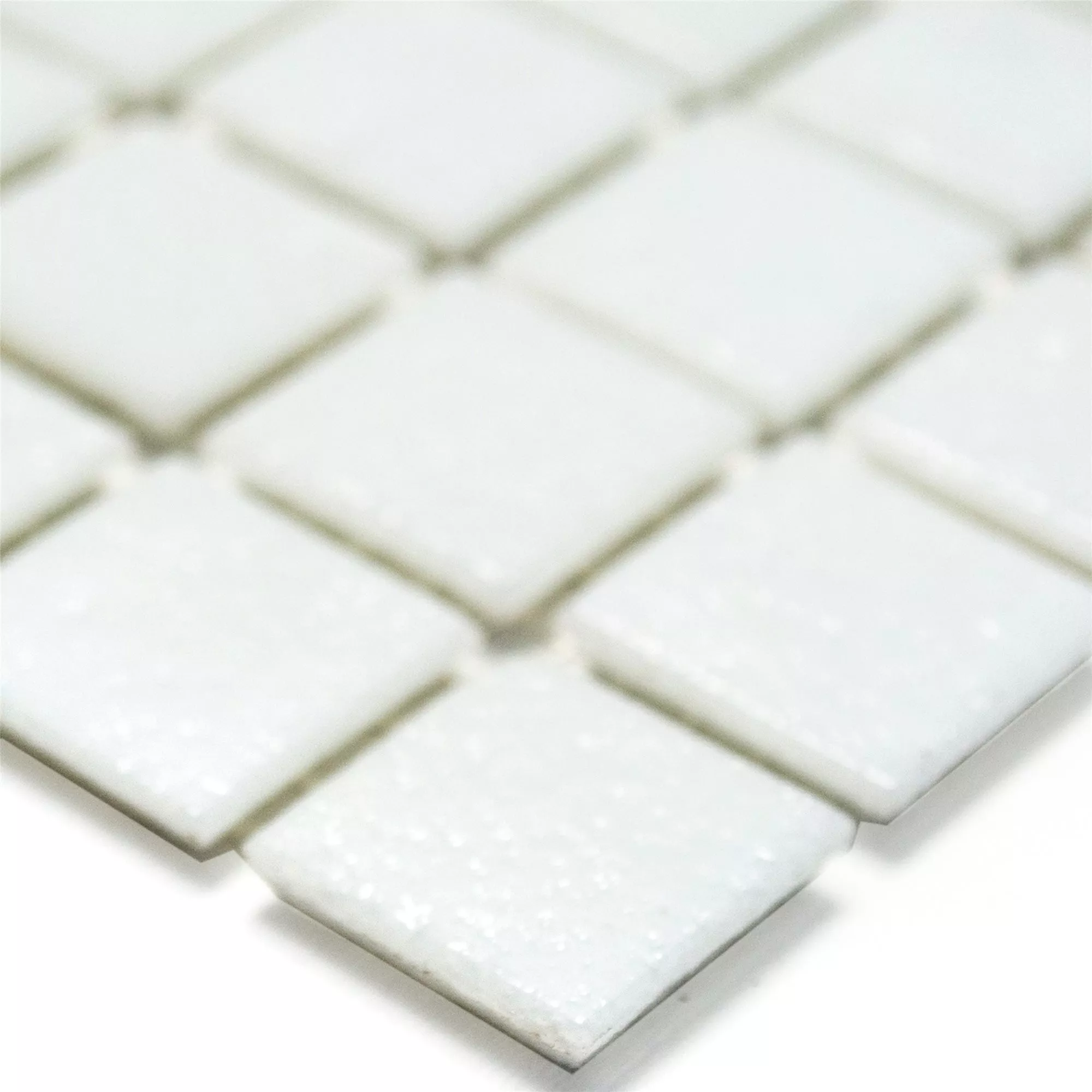Glass Mosaic Tiles White Uni 20x20x4mm Glass Mosaic Tiles White Uni 20x20x4mm