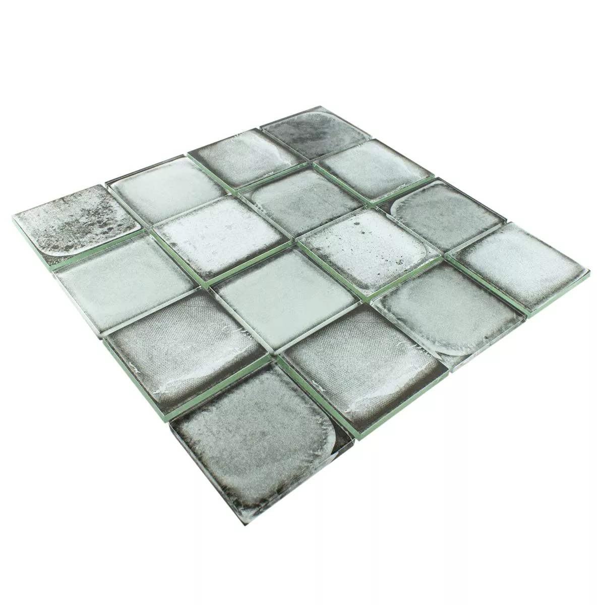 Mosaico De Vidro Azulejos Aparência de Cimento Granada Cinza Claro