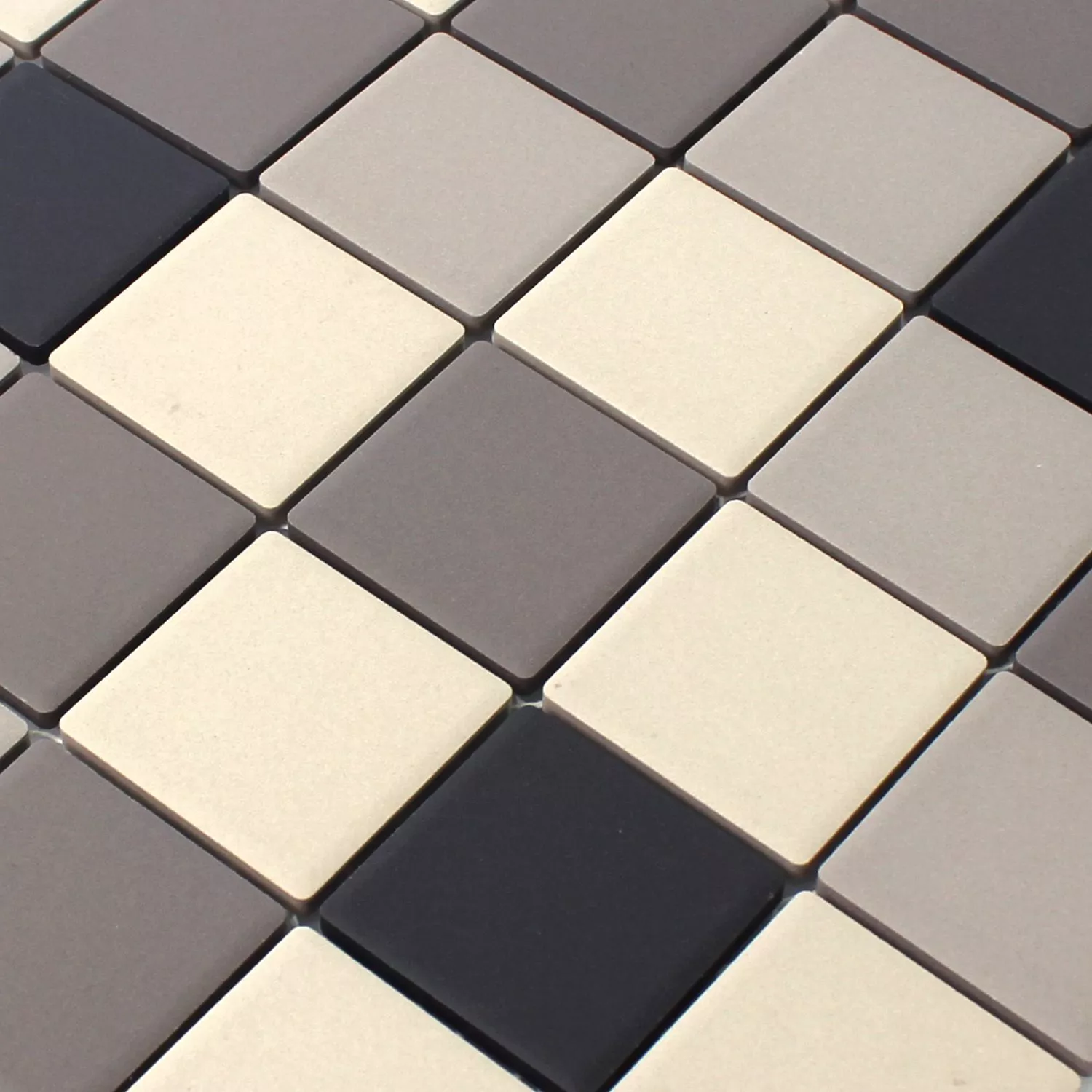 Sample Mosaic Tiles Ceramic Grey Beige Non-Slip Unglazed