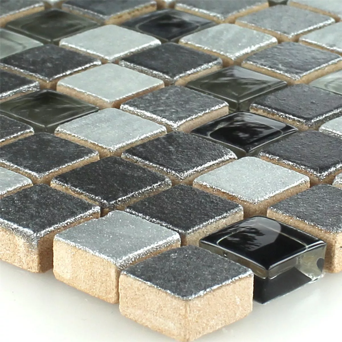 Sample Mosaic Tiles Glass Natural Stone Mix