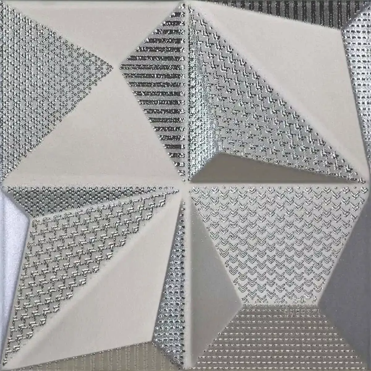 Wall Tiles Skyline 3D Mix Exclusive Structured Silver