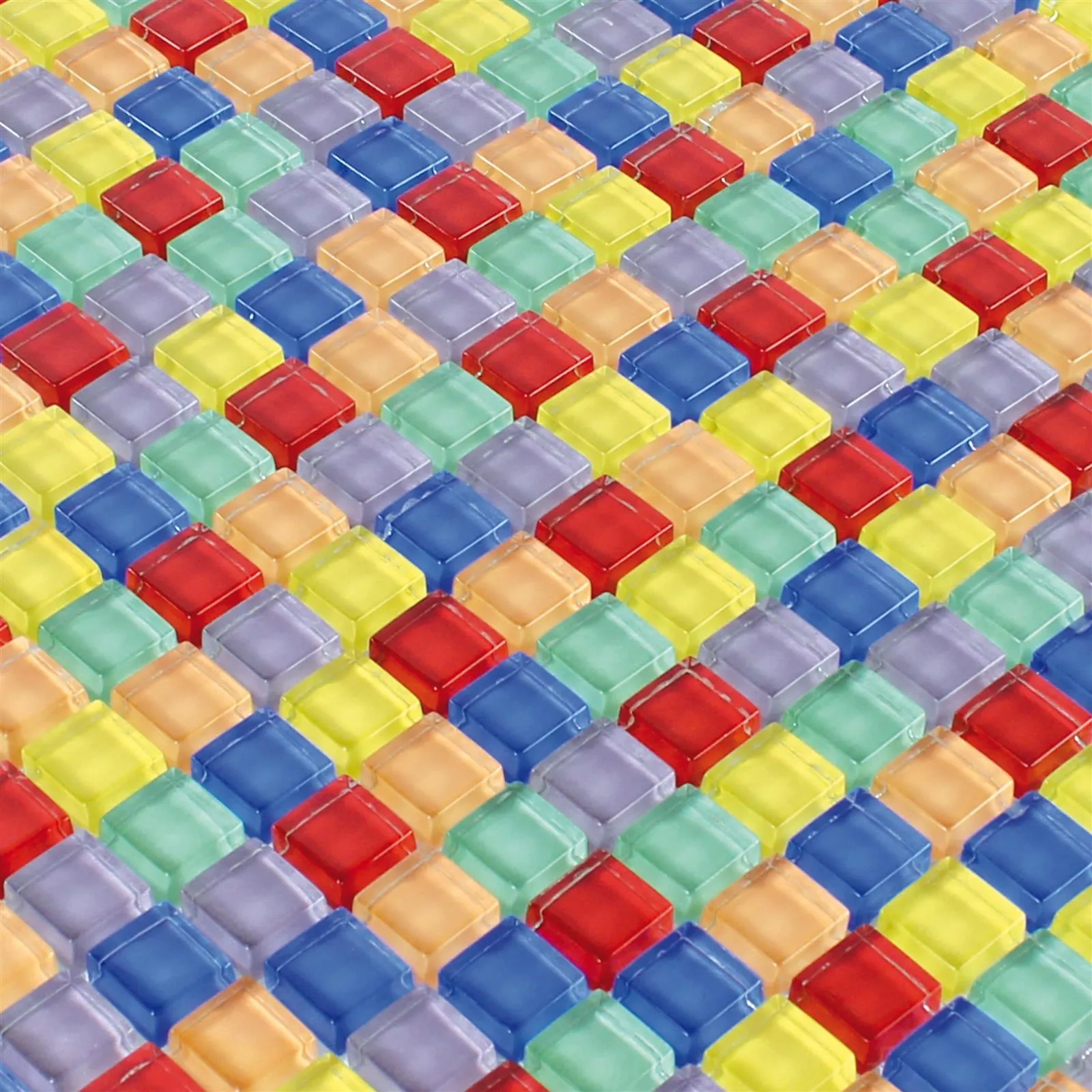 Mozaika Szklana Płytki Fredonia Kolorowy Mix