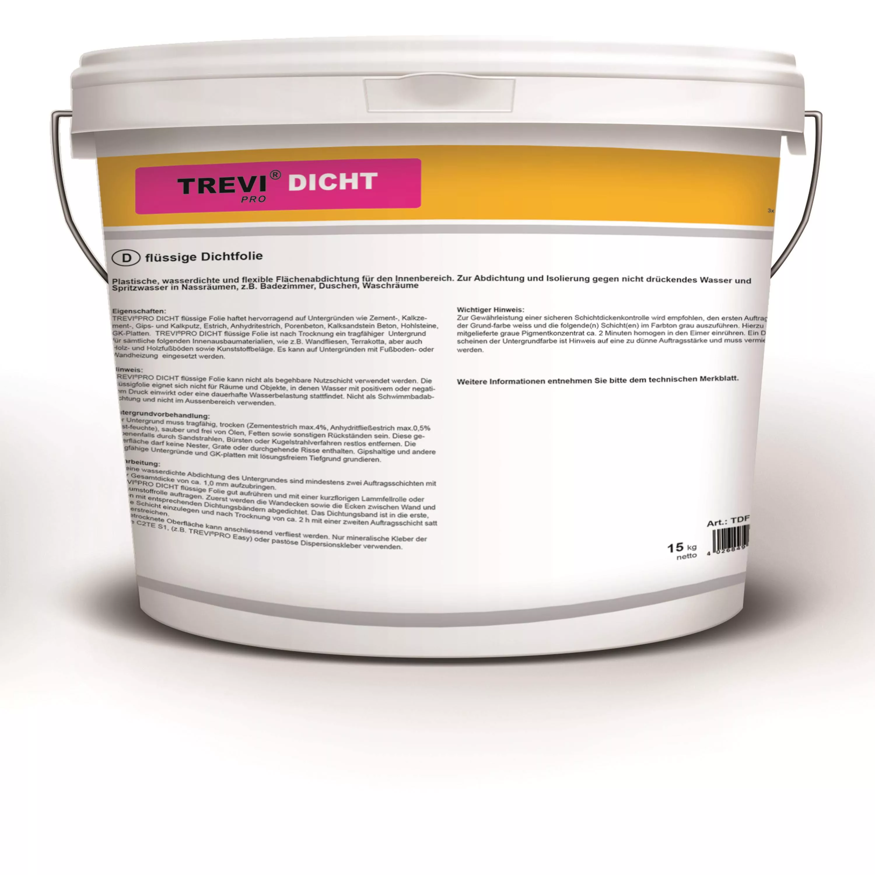 Trevi Pro Sealing Liquid Sealing Film Grey (15KG)