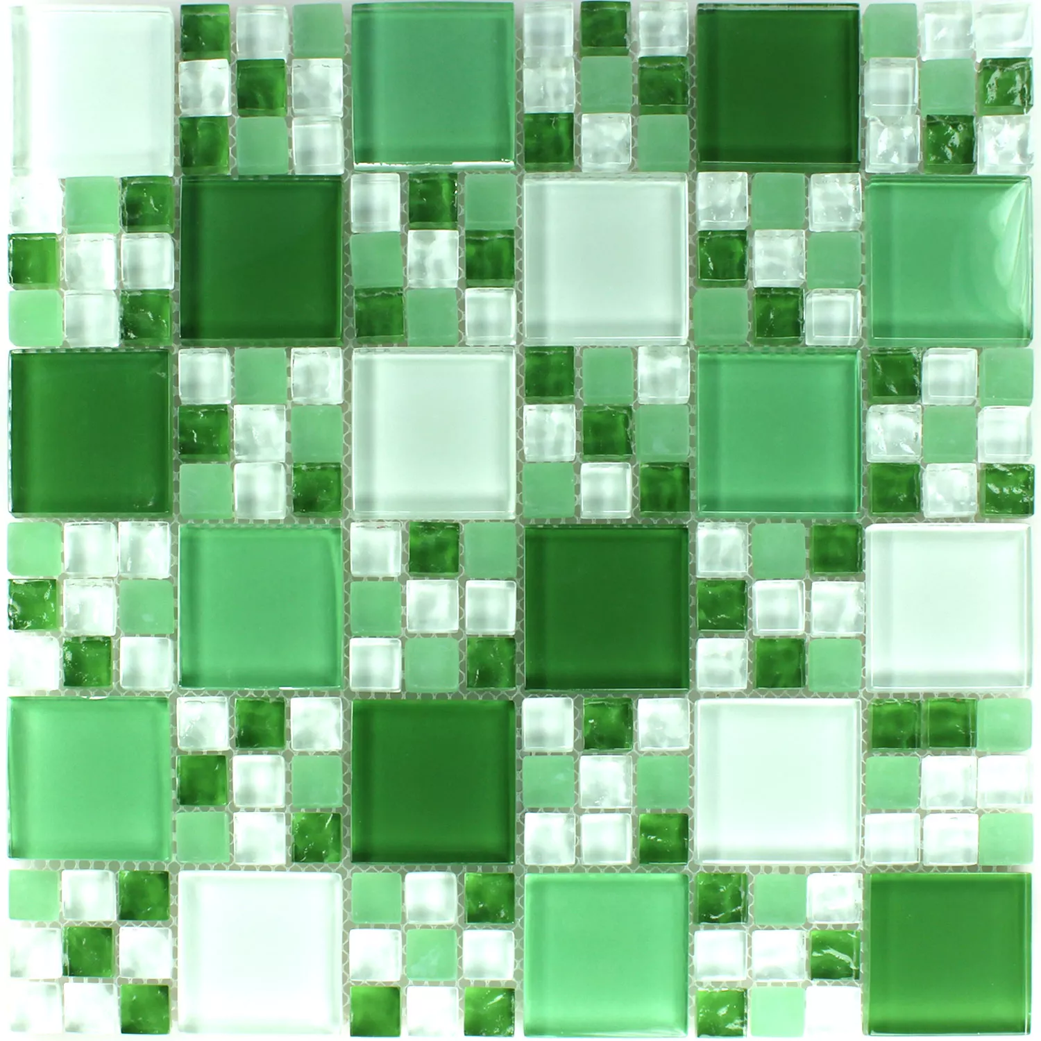 Mosaic Tiles Glass Green Mix