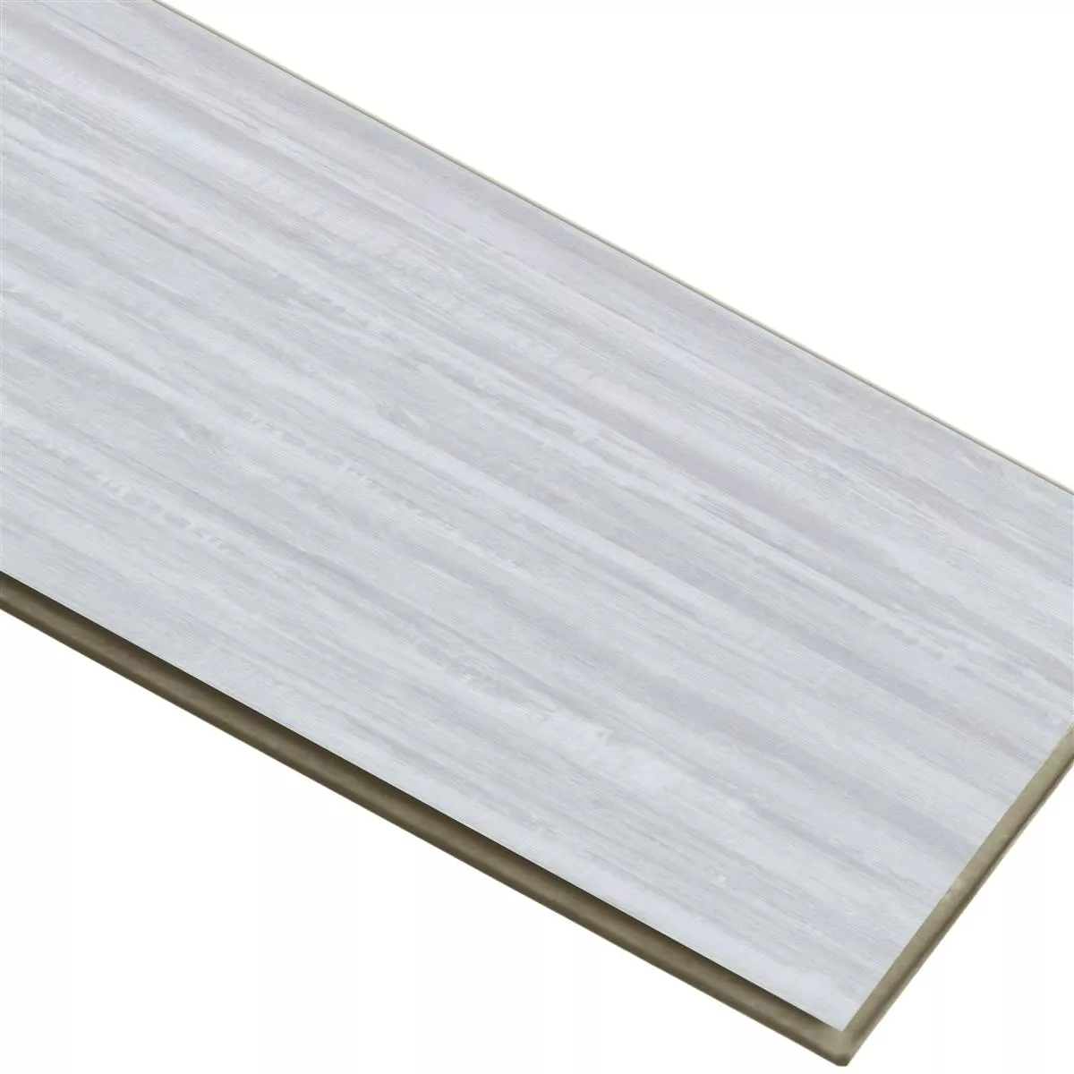 Vinyl Floor Tiles Click System Snowwood White 17,2x121cm
