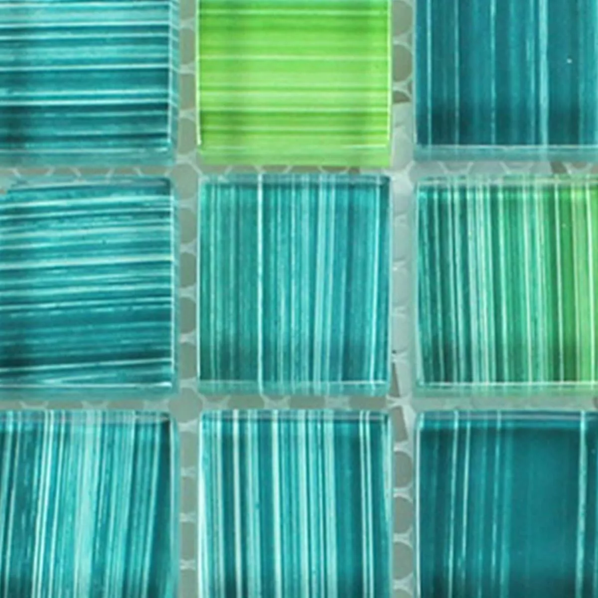 Mønster fra Mosaikkfliser Stripete Glass Krystall Grønn