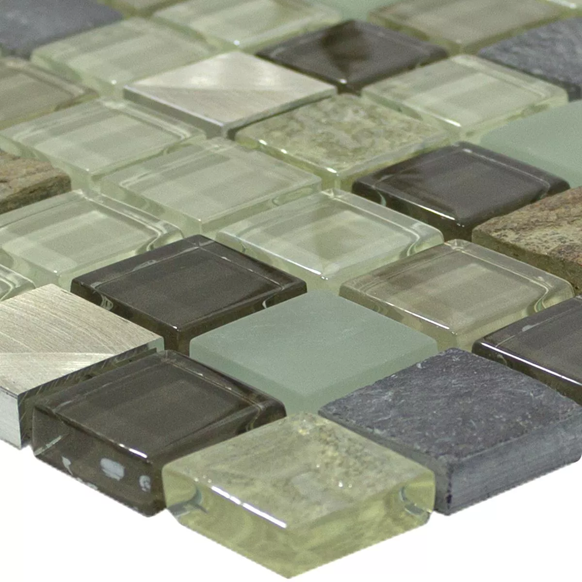 Lasi Luonnonkivi Alumiini Mosaiikki Laatta Konoha Beige Ruskea Lasi Luonnonkivi Alumiini Mosaiikki Laatta Konoha Beige Ruskea