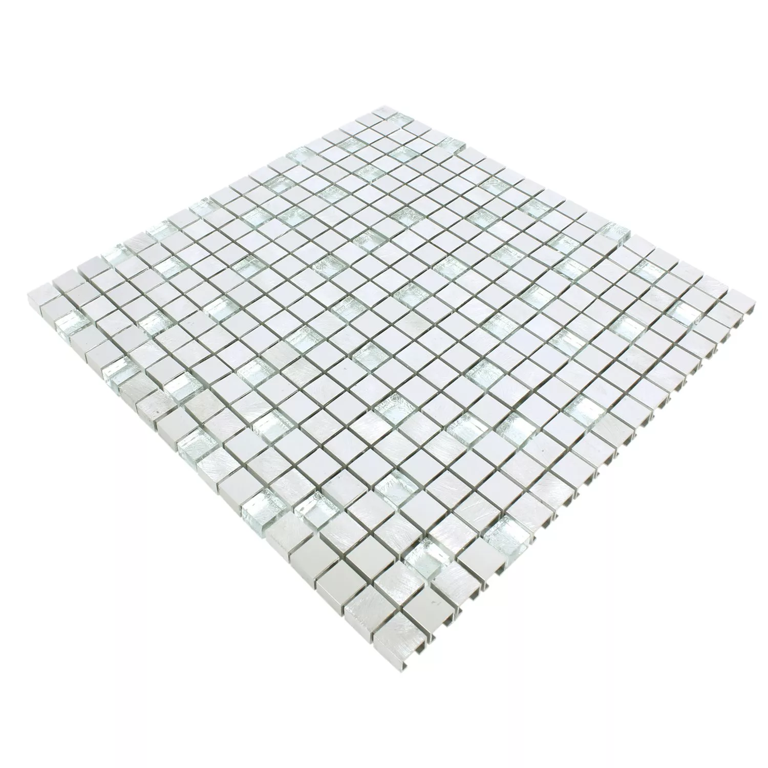 Mosaik Lissabon Aluminium Glas Mix Silver
