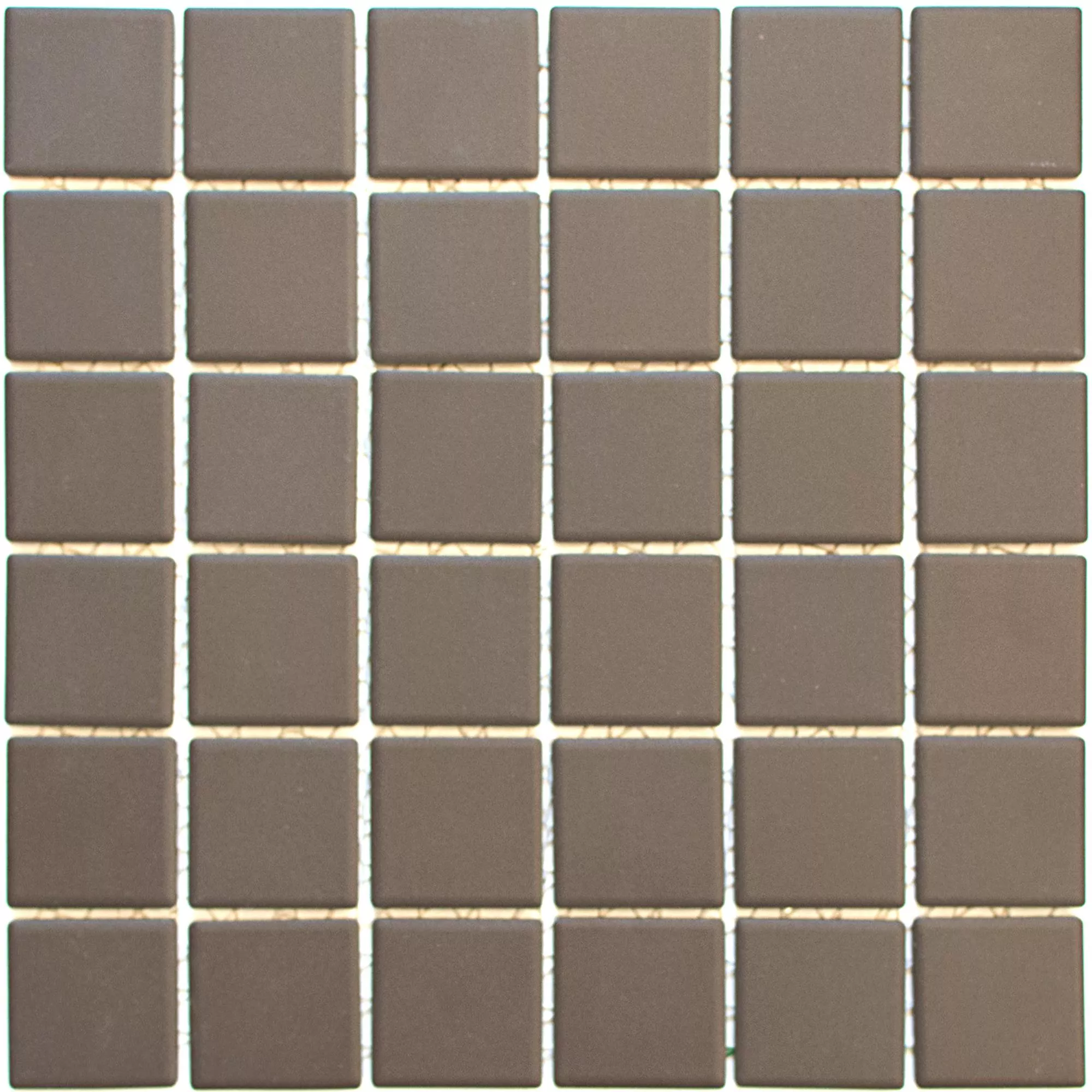 Sample Ceramic Mosaic Miranda Brown Non-Slip Unglazed Q47