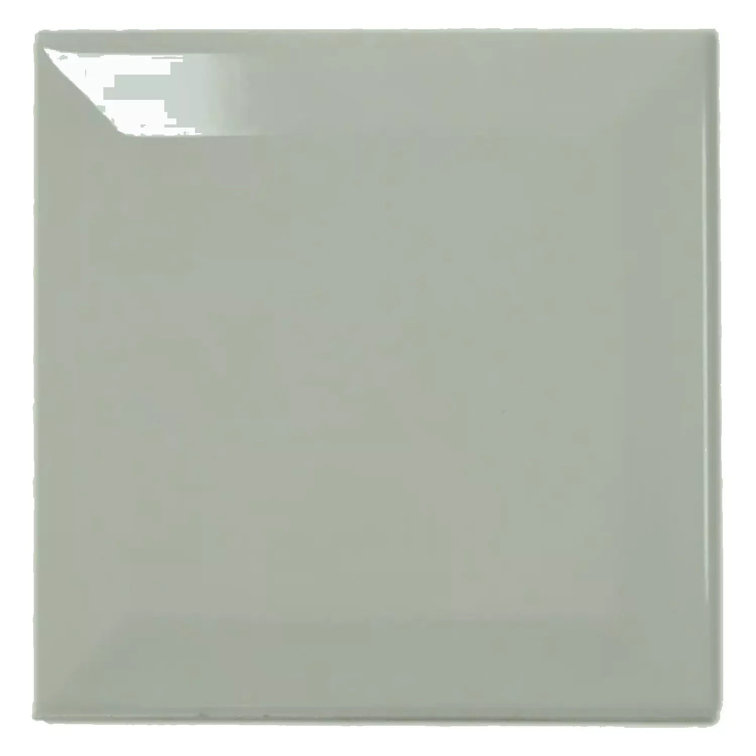 Metro tegel Groen Glanzend 10x10 cm Met Facet Catarina Sage
