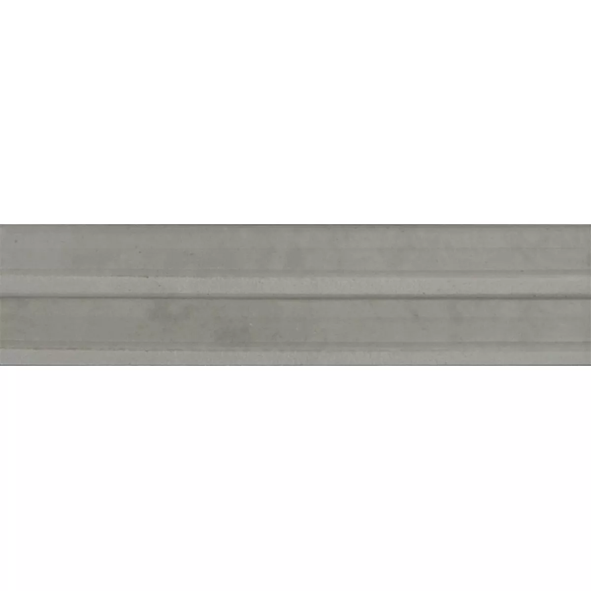 Artemis Grey Glossy Structured 3D 6x24 cm