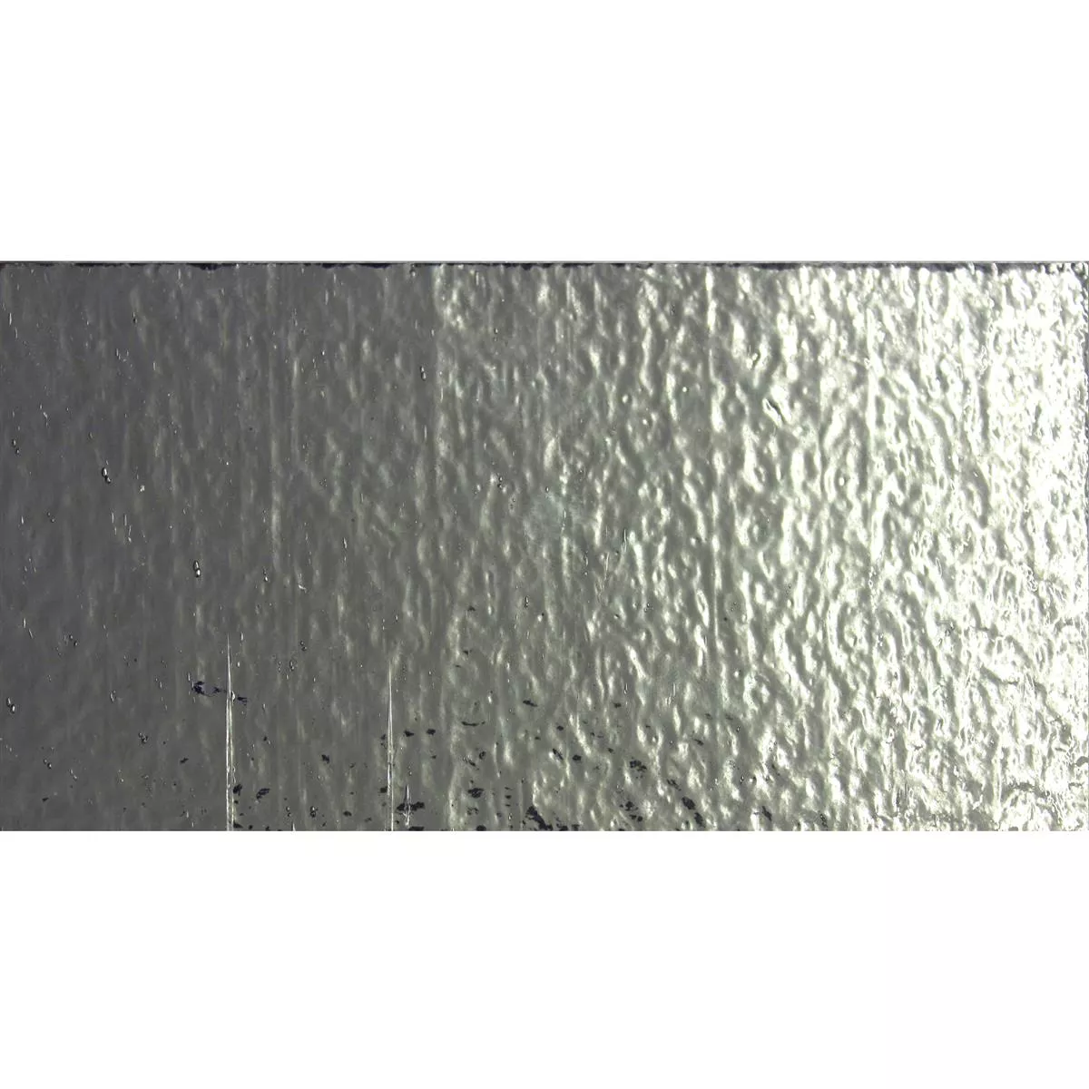 Metro Piastrelle Di Vetro Subway Argento Mirage Corrugated 7,5x15cm Metro Piastrelle Di Vetro Subway Argento Mirage Corrugated 7,5x15cm