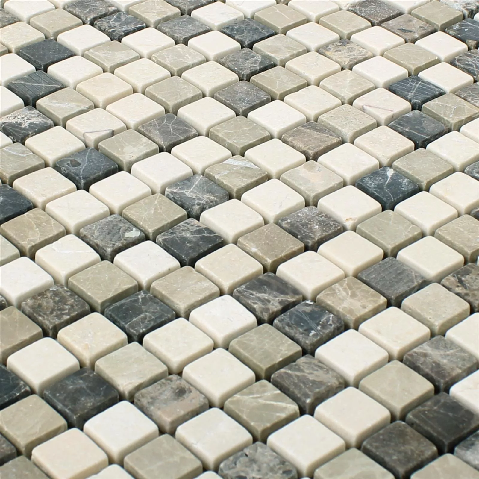 Mozaik Csempe Üveggolyó Waranya Castanao Biancone