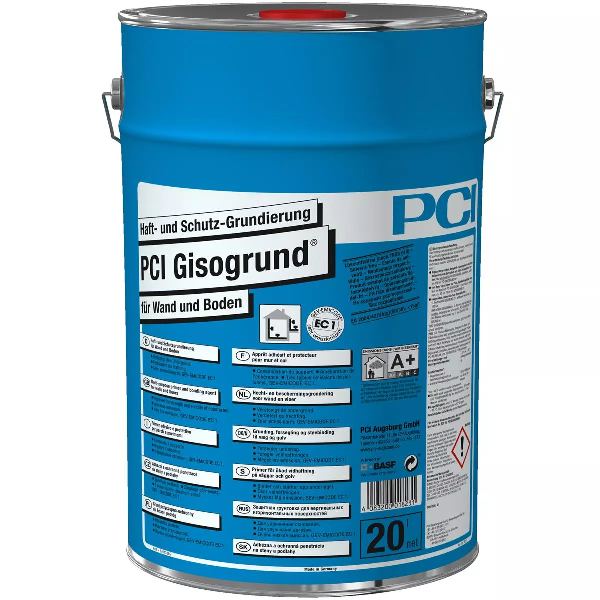 PCI Gisogrund adhesive and protective primer blue 20 liters