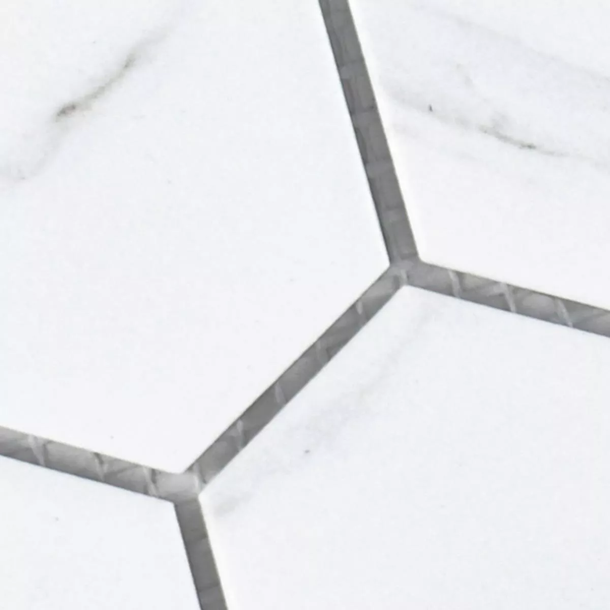 Model din Ceramică Plăci De Mozaic Zyrus Carrara Hexagon 