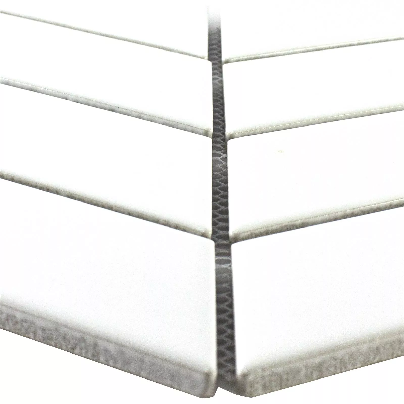 Ceramic Mosaic Tile Artesia Fish Bone Blanc Mat Ceramic Mosaic Tile Artesia Fish Bone Blanc Mat