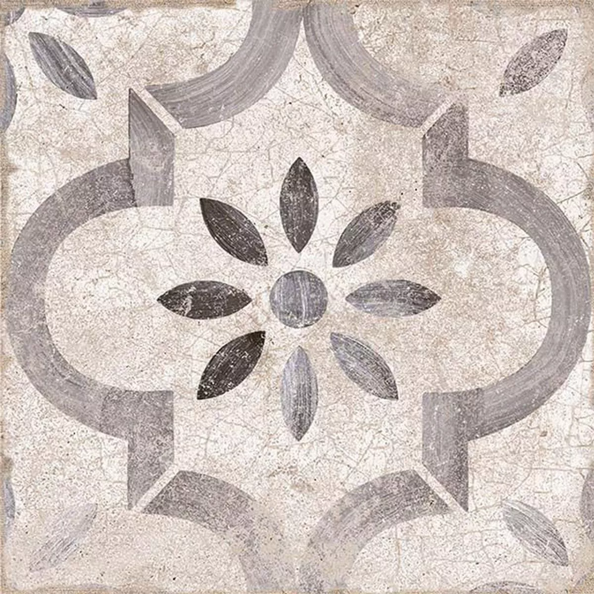 Gres Porculanske Pločice Pločice Allora Dekoracija Siva 22,5 x 22,5cm Gres Porculanske Pločice Pločice Allora Dekoracija Siva 22,5 x 22,5cm