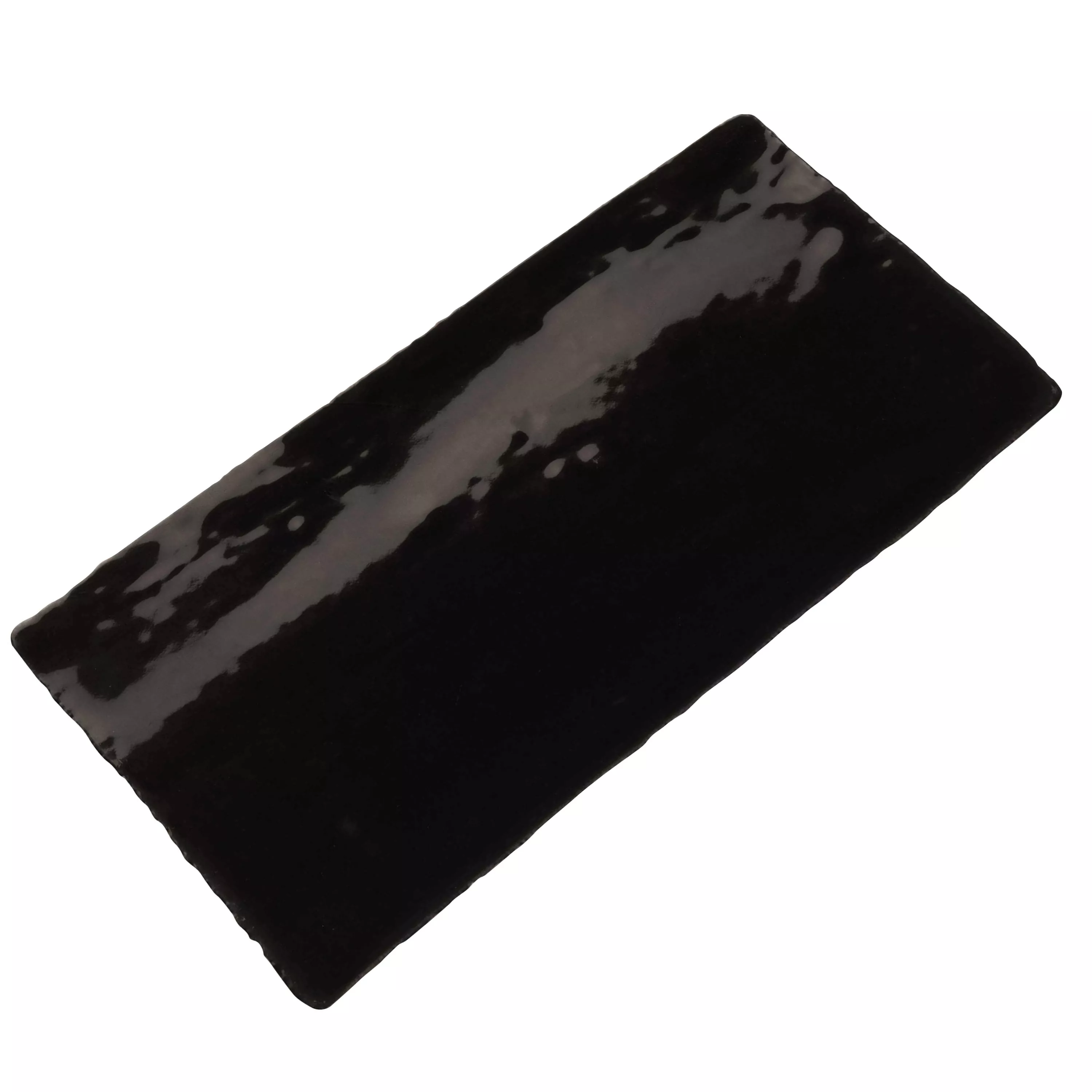 Fali Csempe Algier Kézzel Készített 7,5x15cm Fekete